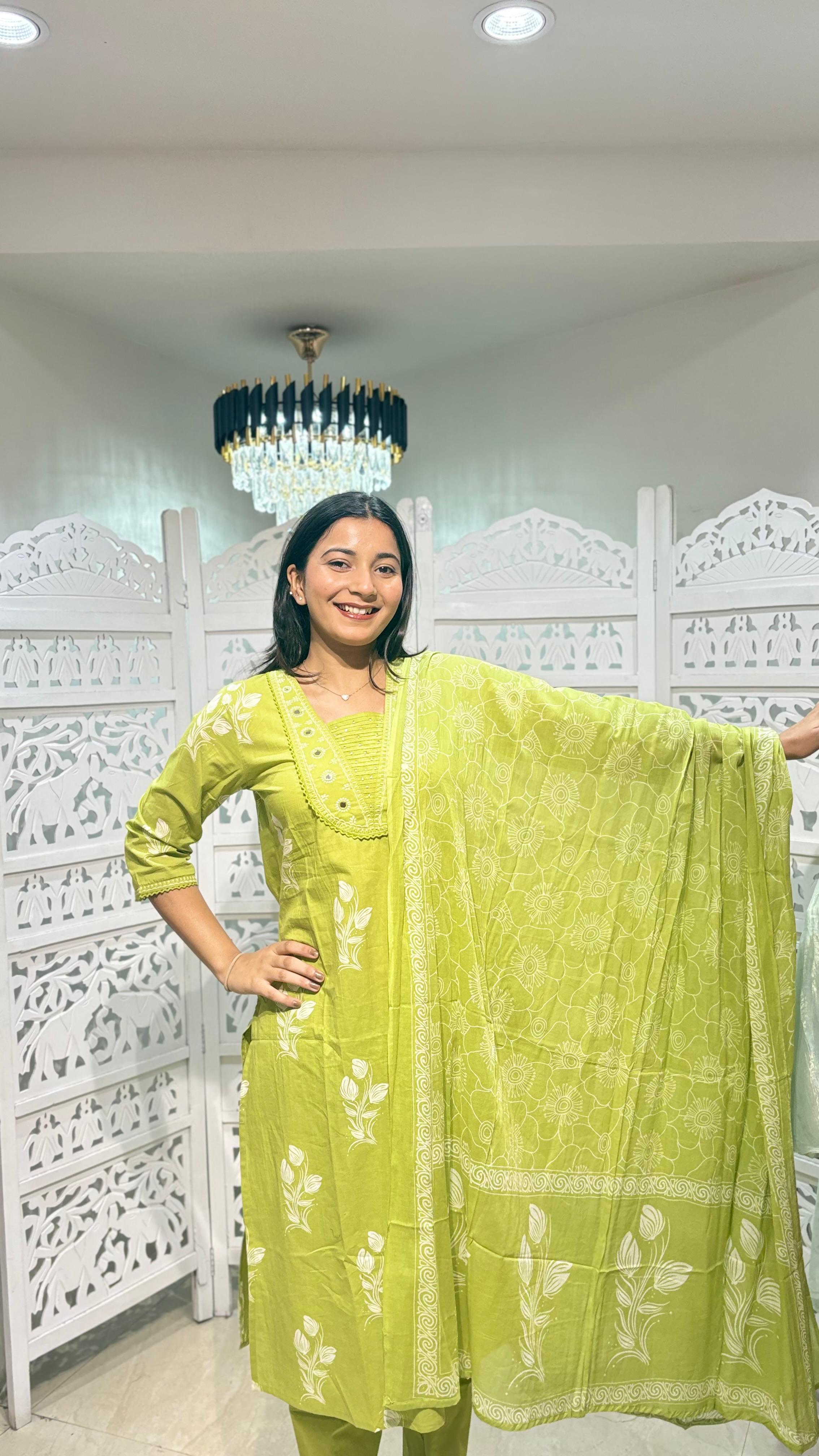 Kurti pant Duppata