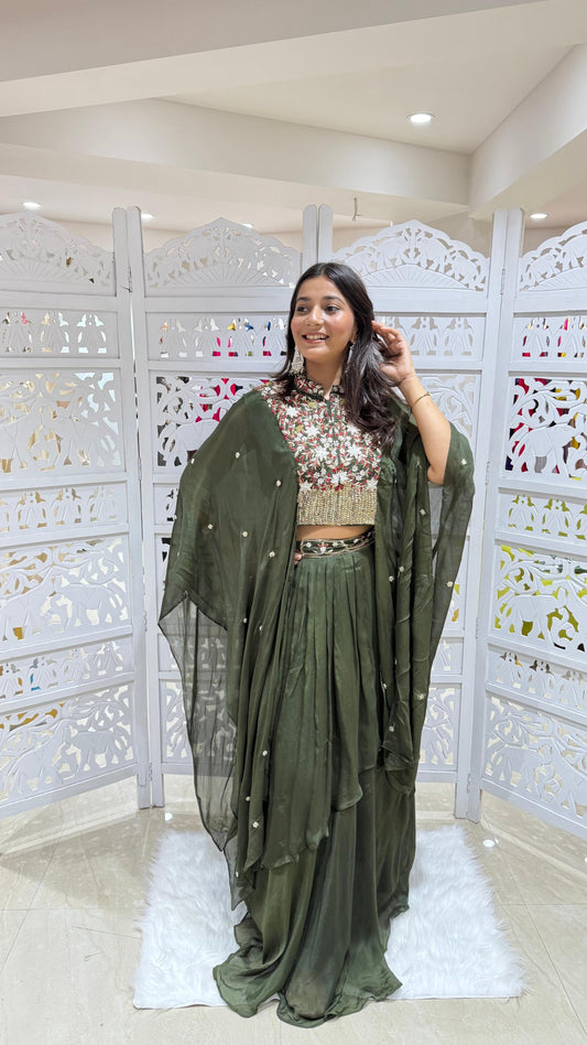 Crop top skirt Kathdaana jardoshi