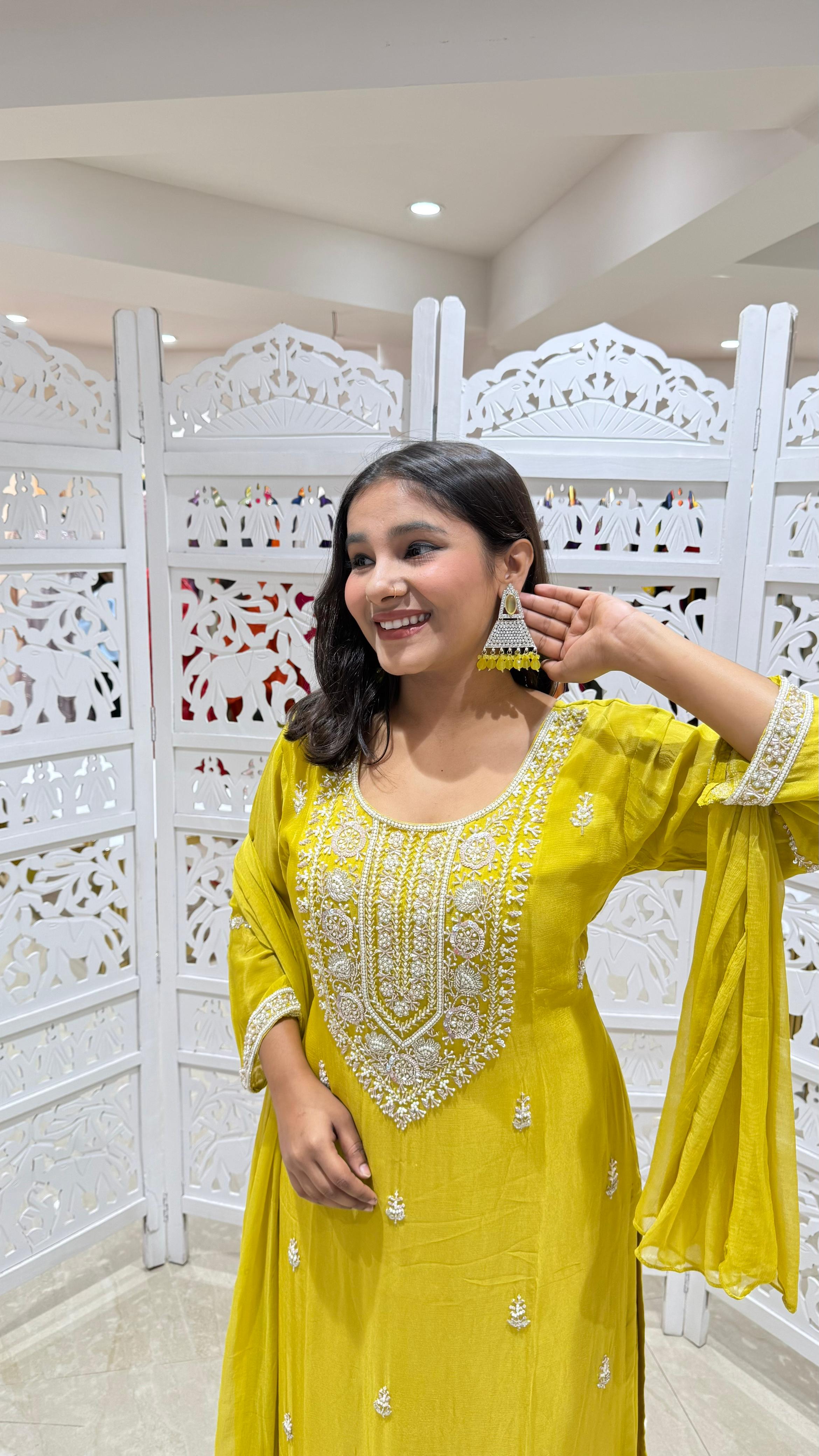 Kurti plazo dupatta