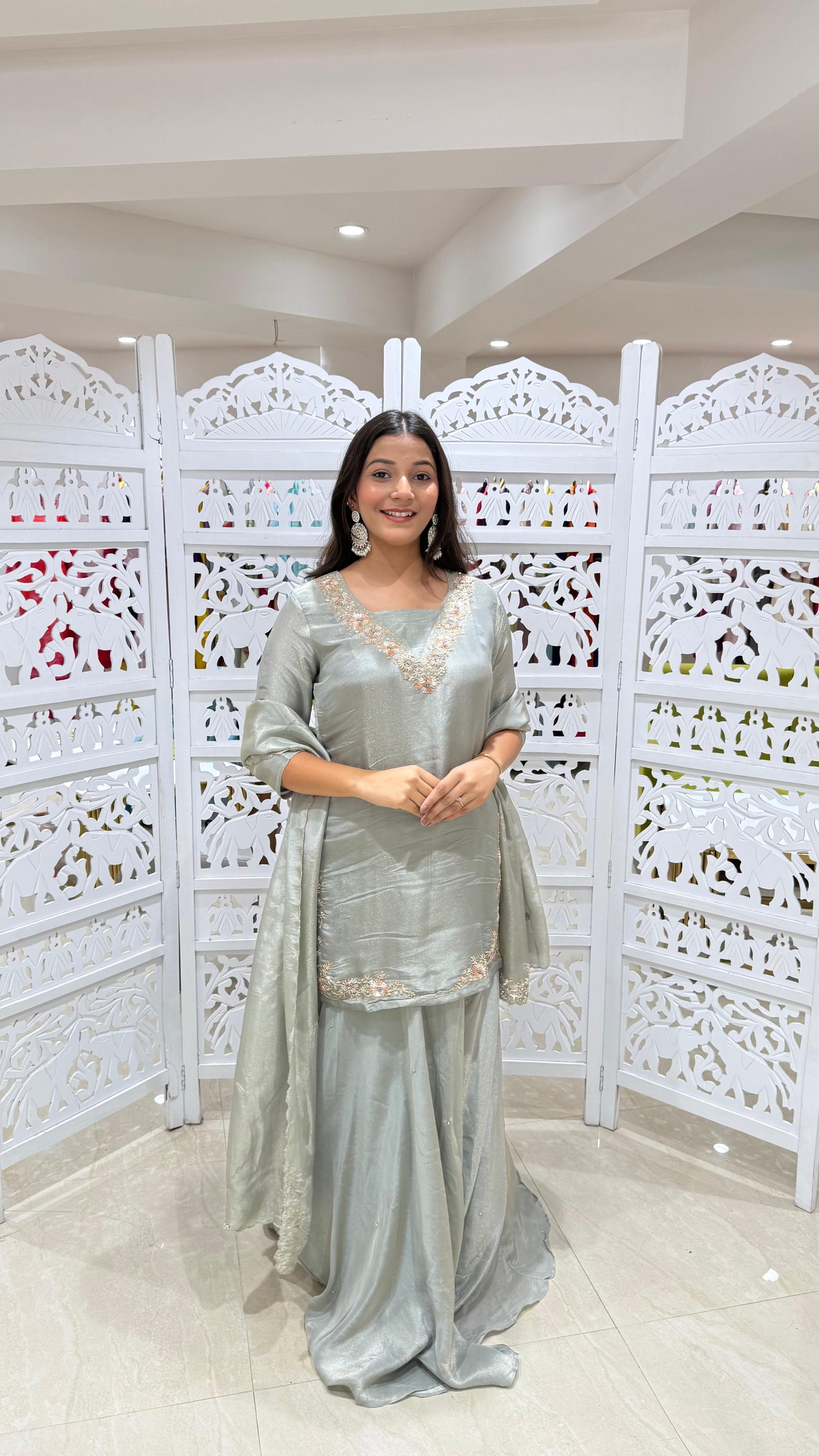 Kurti skirt with dupatta