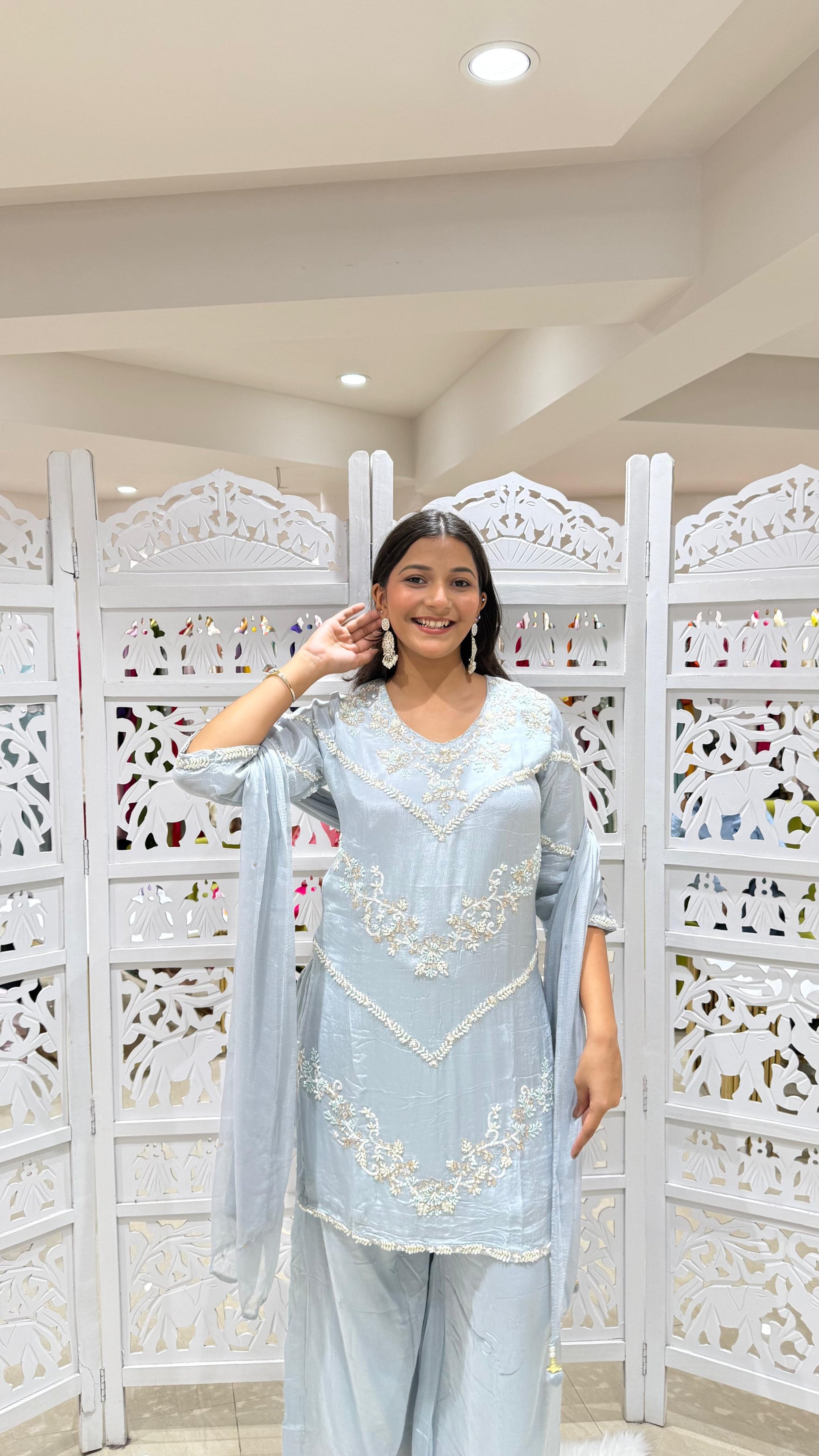 Kurti plazo with Duppata