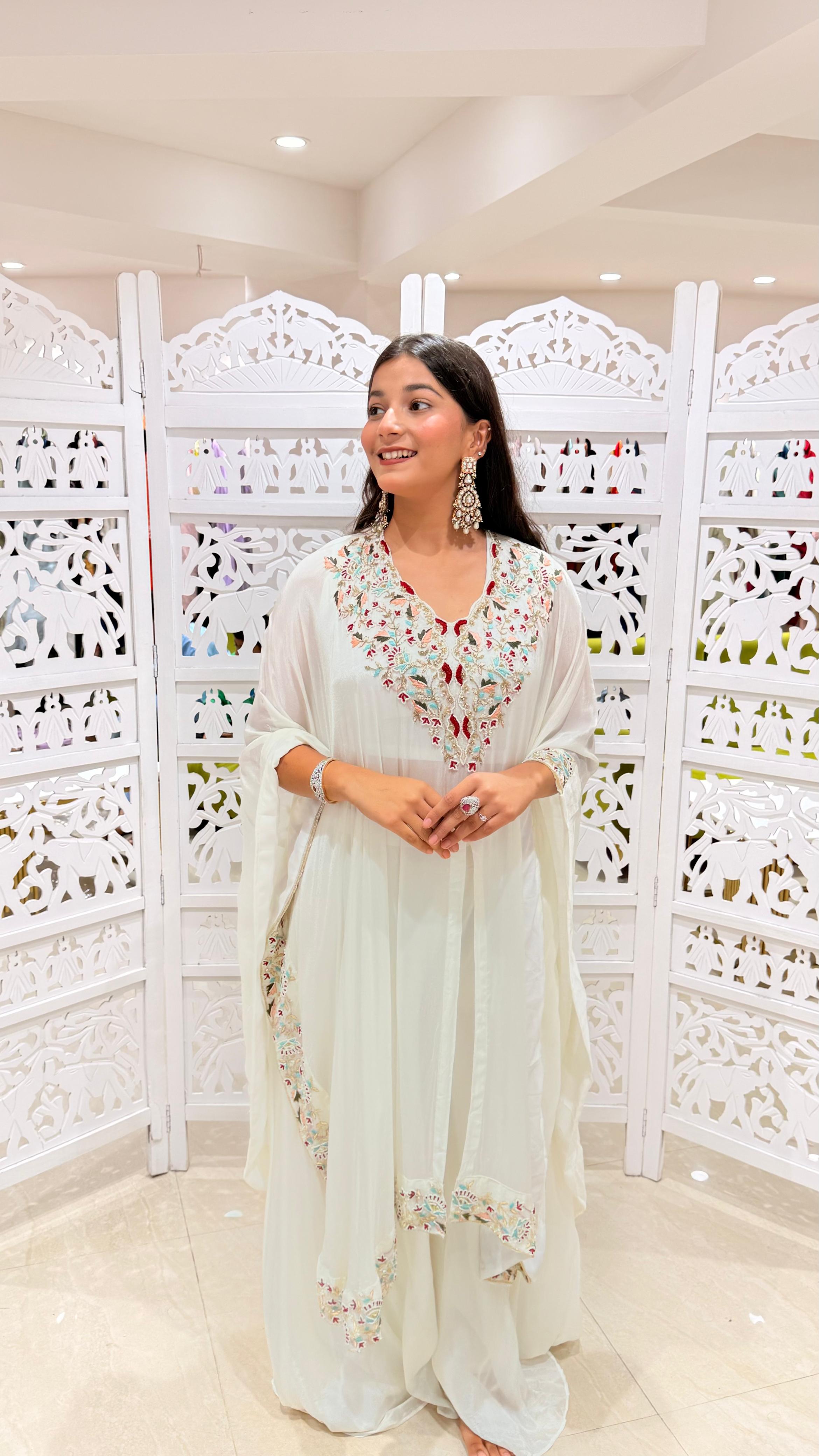 Two piece kaftan plazo