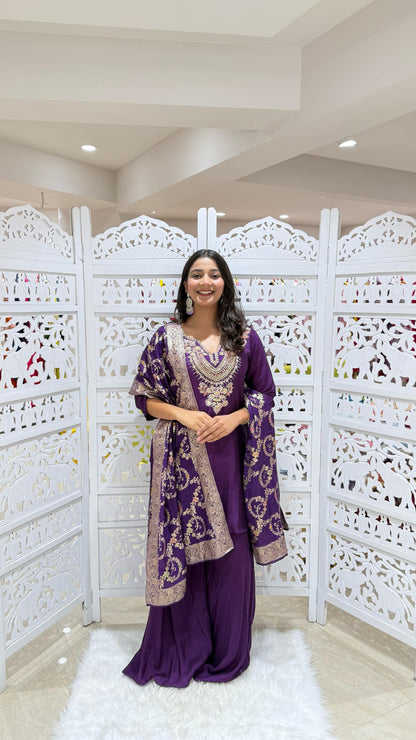 Kurti plazo dupatta