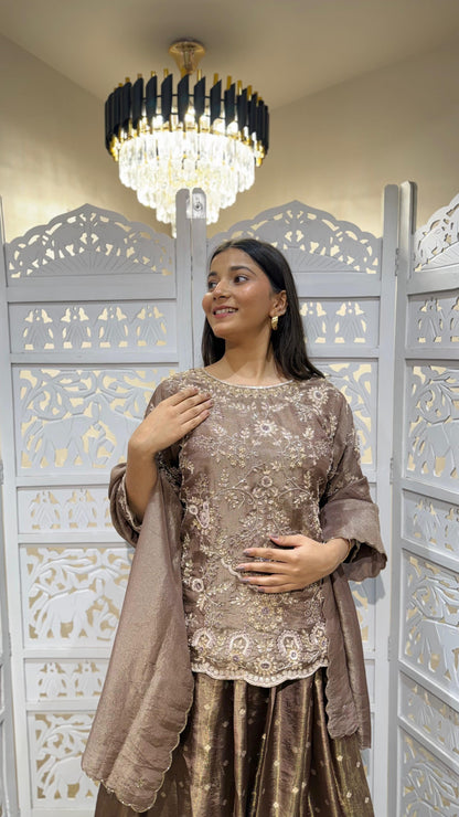Kurti skirt with dupatta