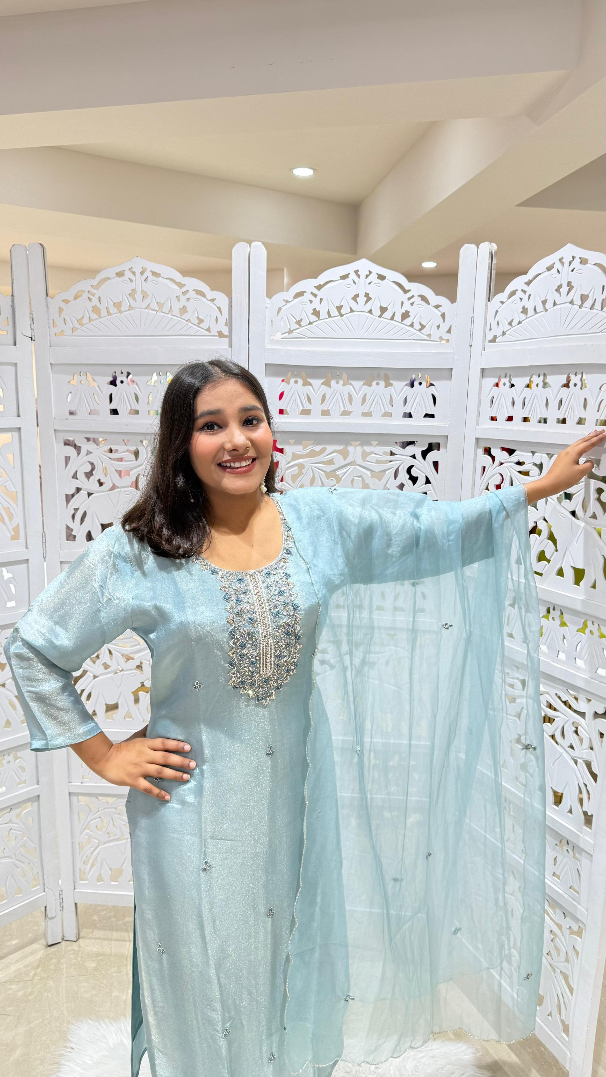 Kurti pant with dupatta