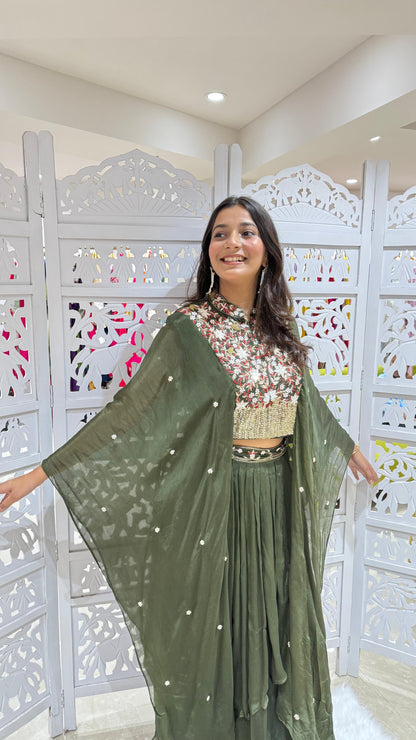 Crop top skirt Kathdaana jardoshi