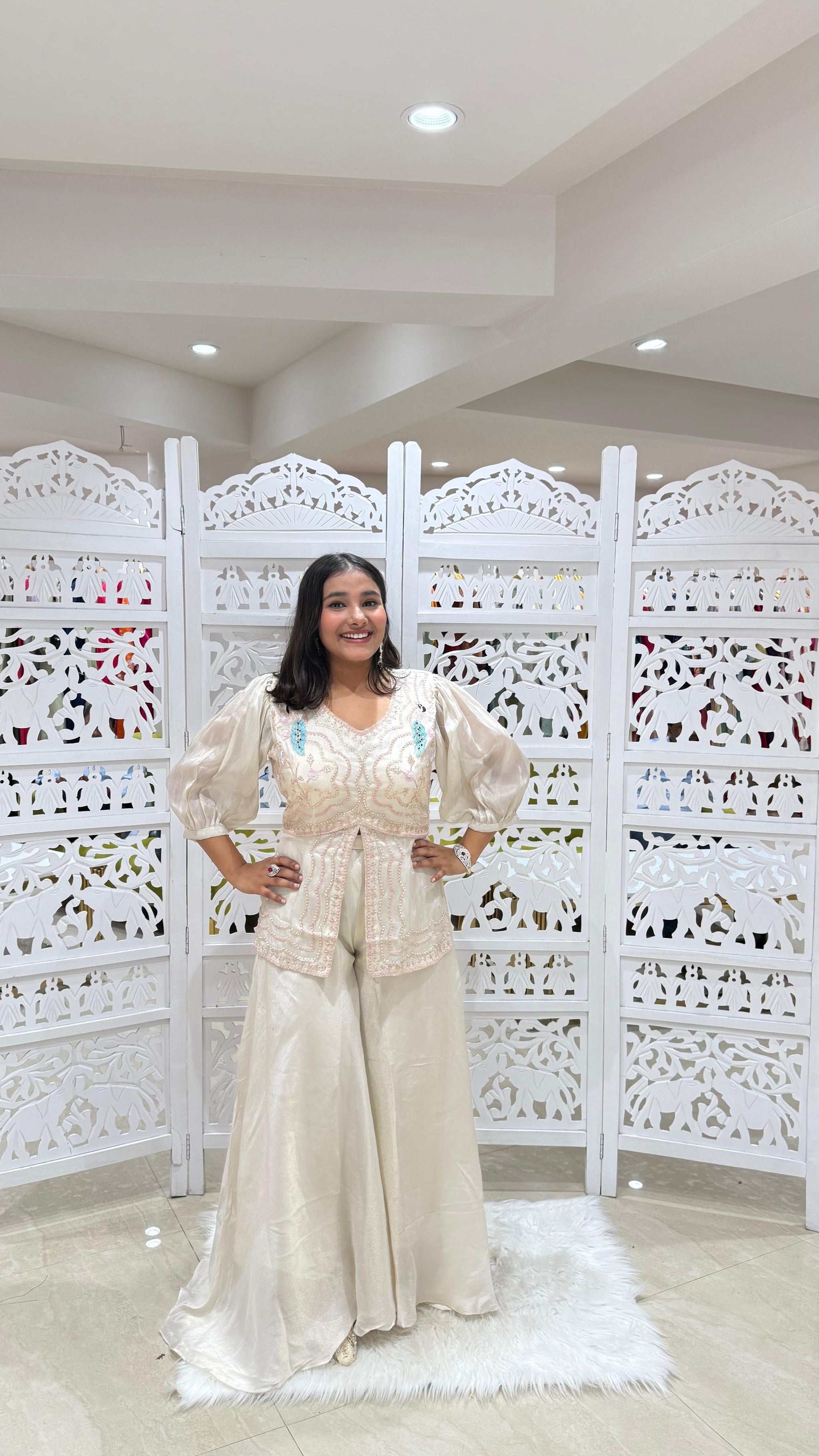 Two piece indowestern