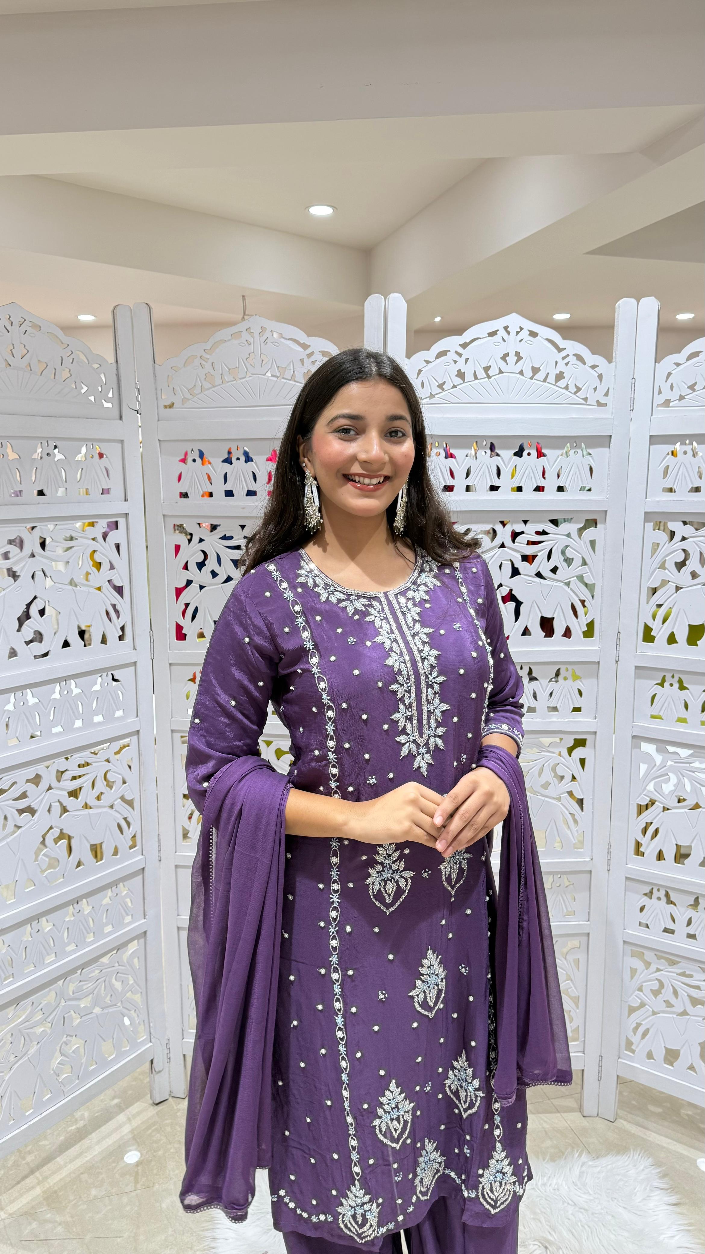 Kurti plazo with Duppata