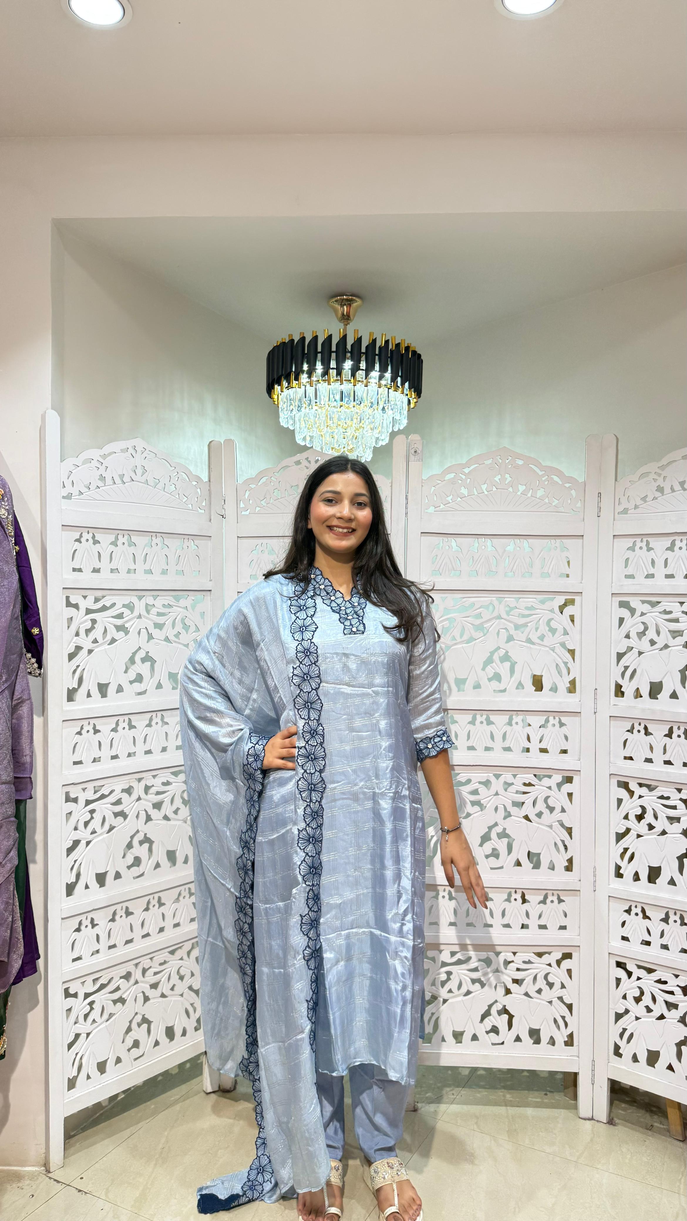 Kurti pant with dupatta
