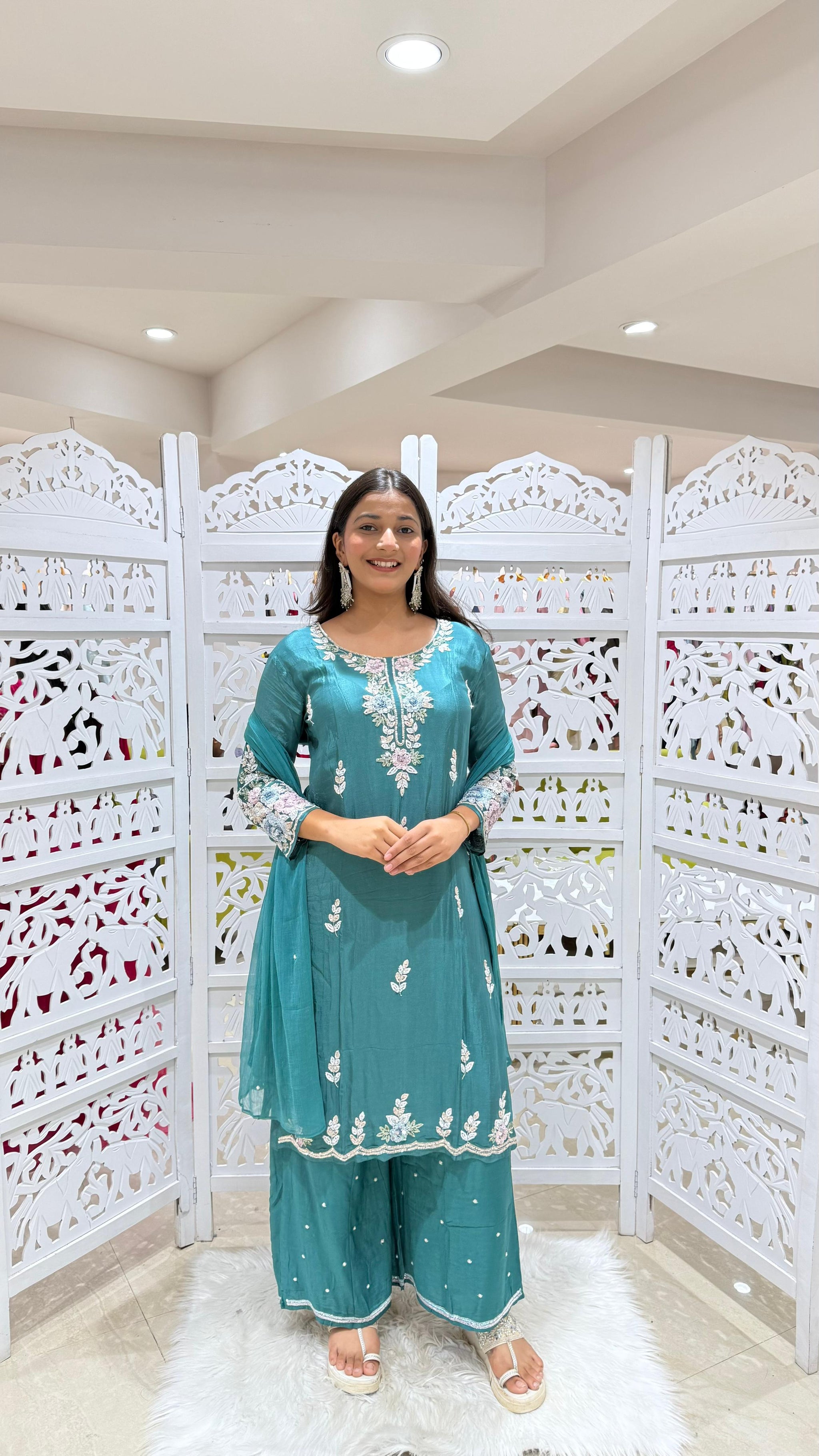 Kurti plazo and Duppatta