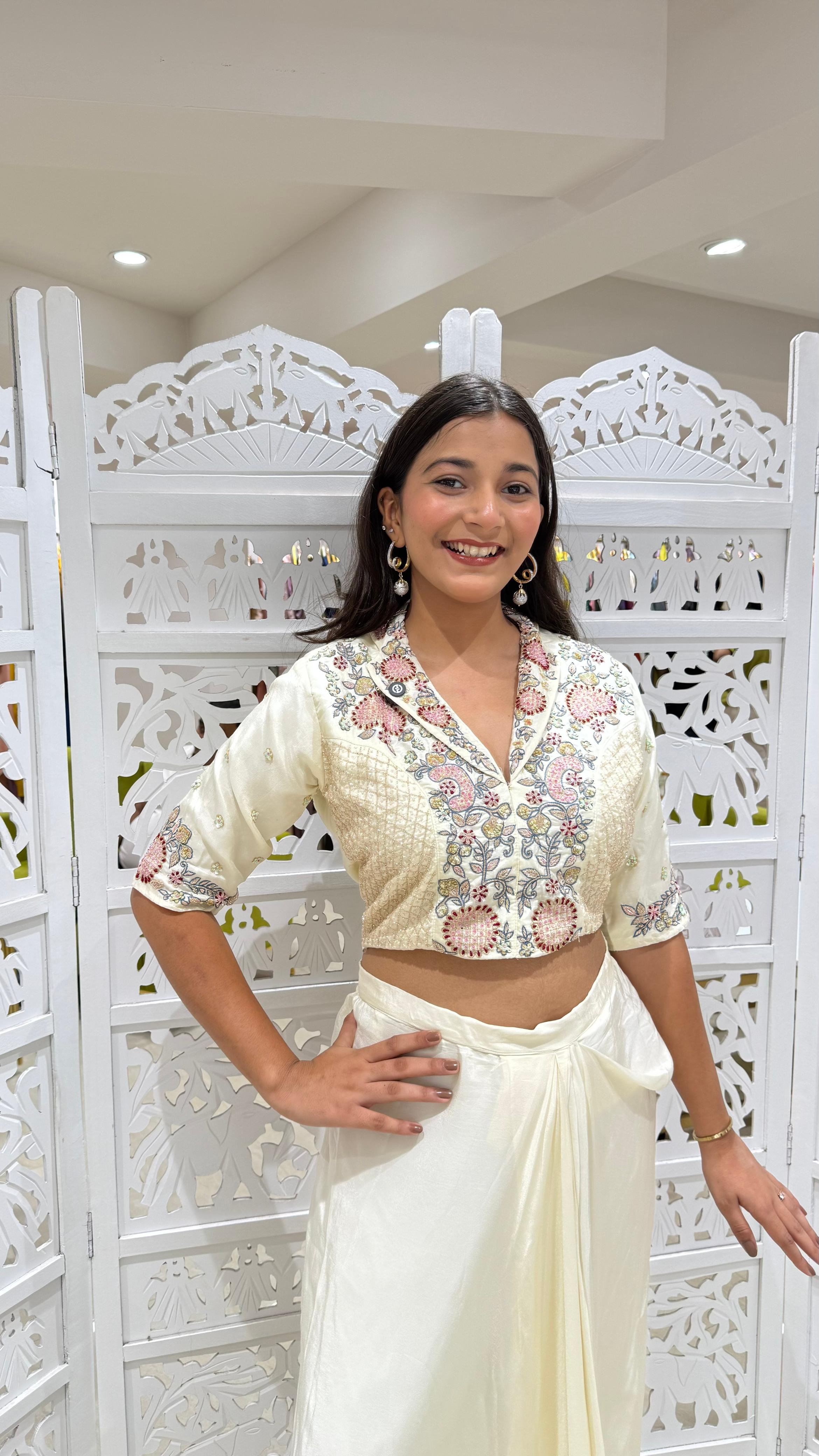 Two piece indowestern