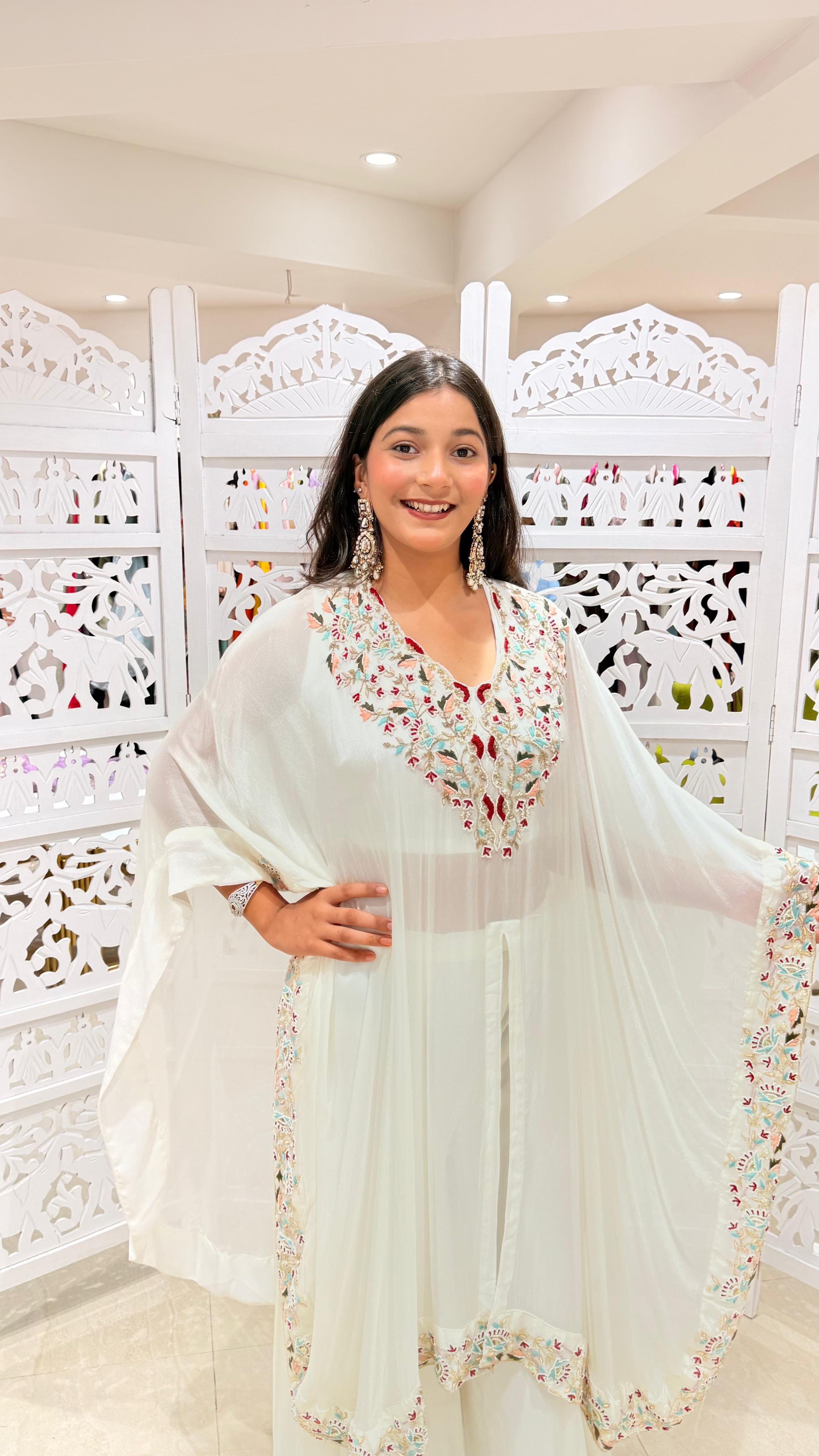 Two piece kaftan plazo