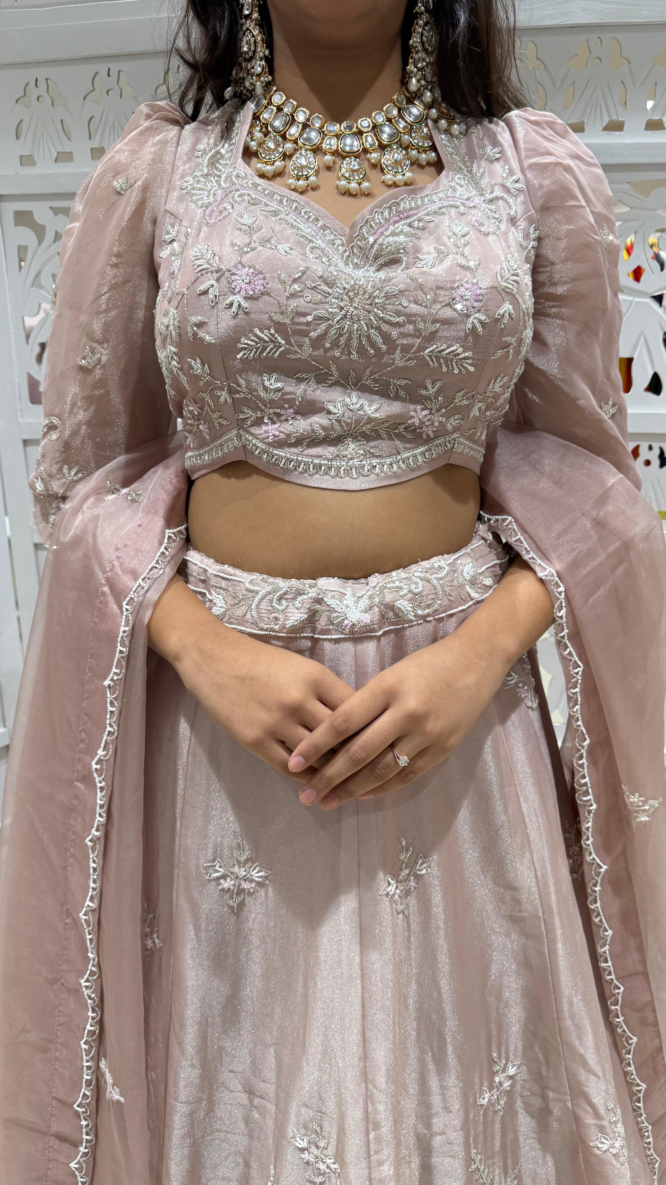 Lehenga Sequence Kathdaana jardoshi motiwork