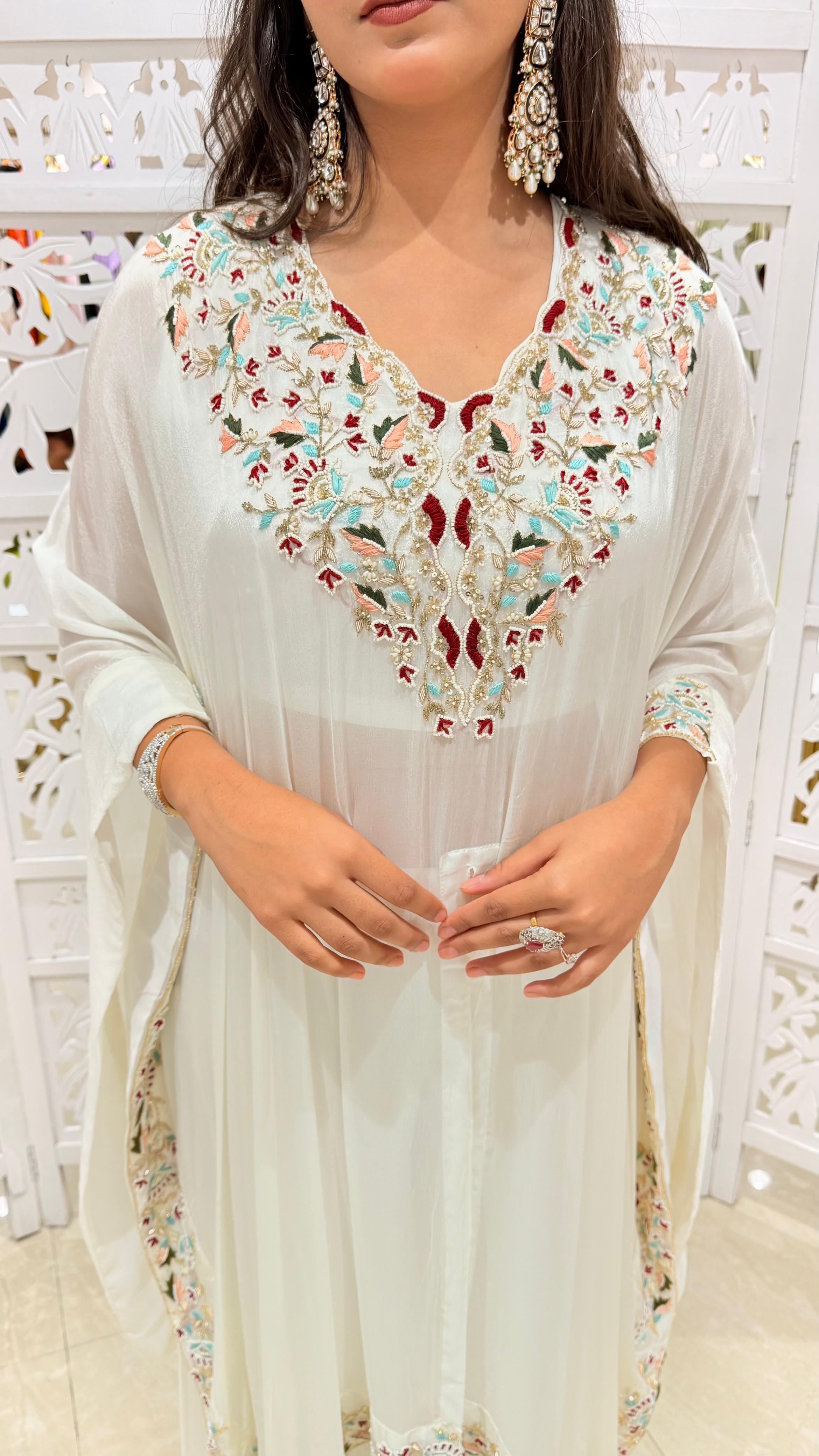 Two piece kaftan plazo