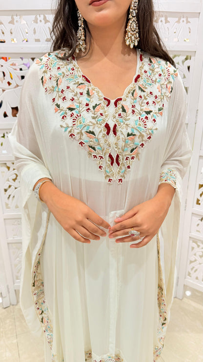 Two piece kaftan plazo