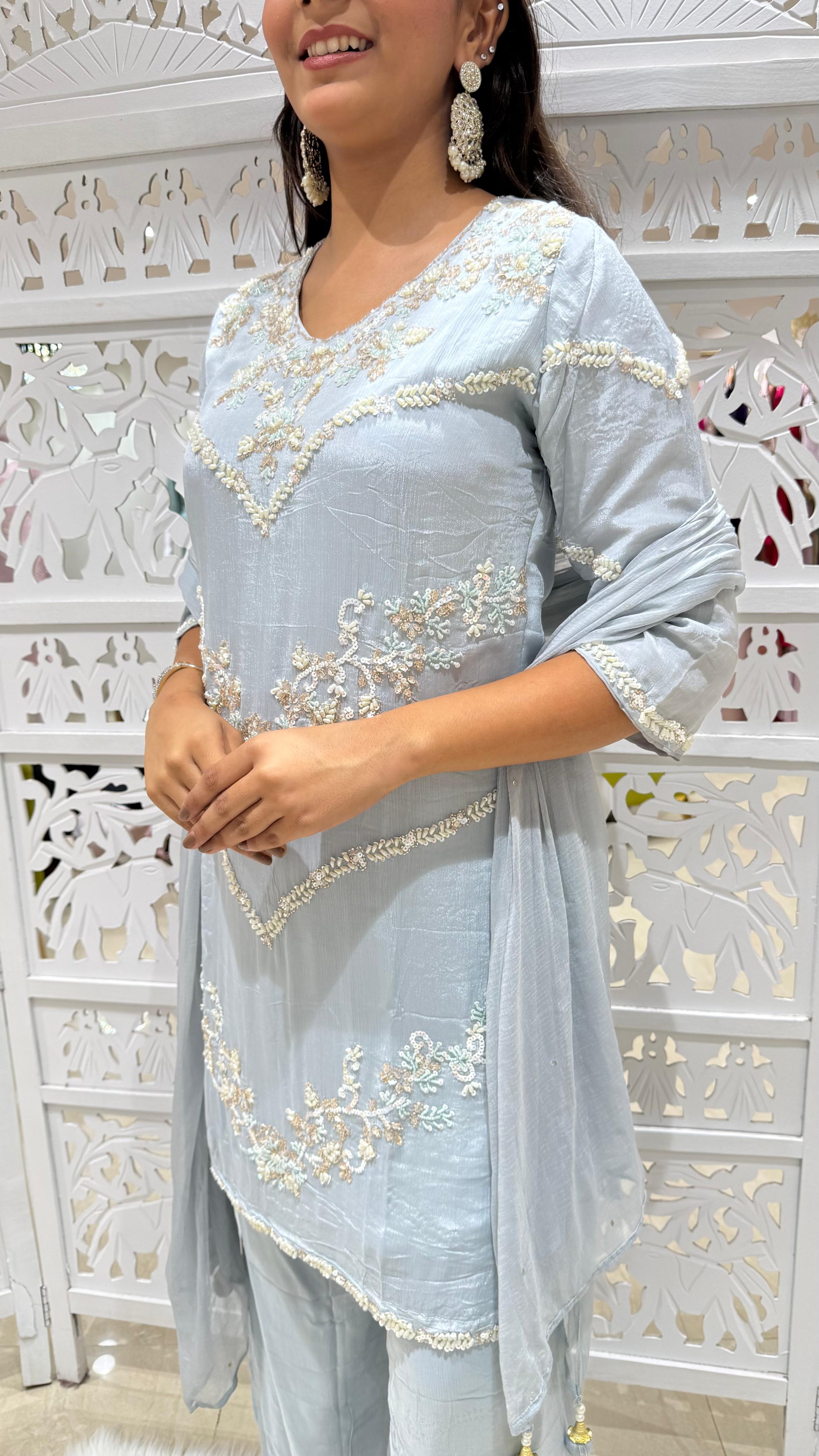 Kurti plazo with Duppata