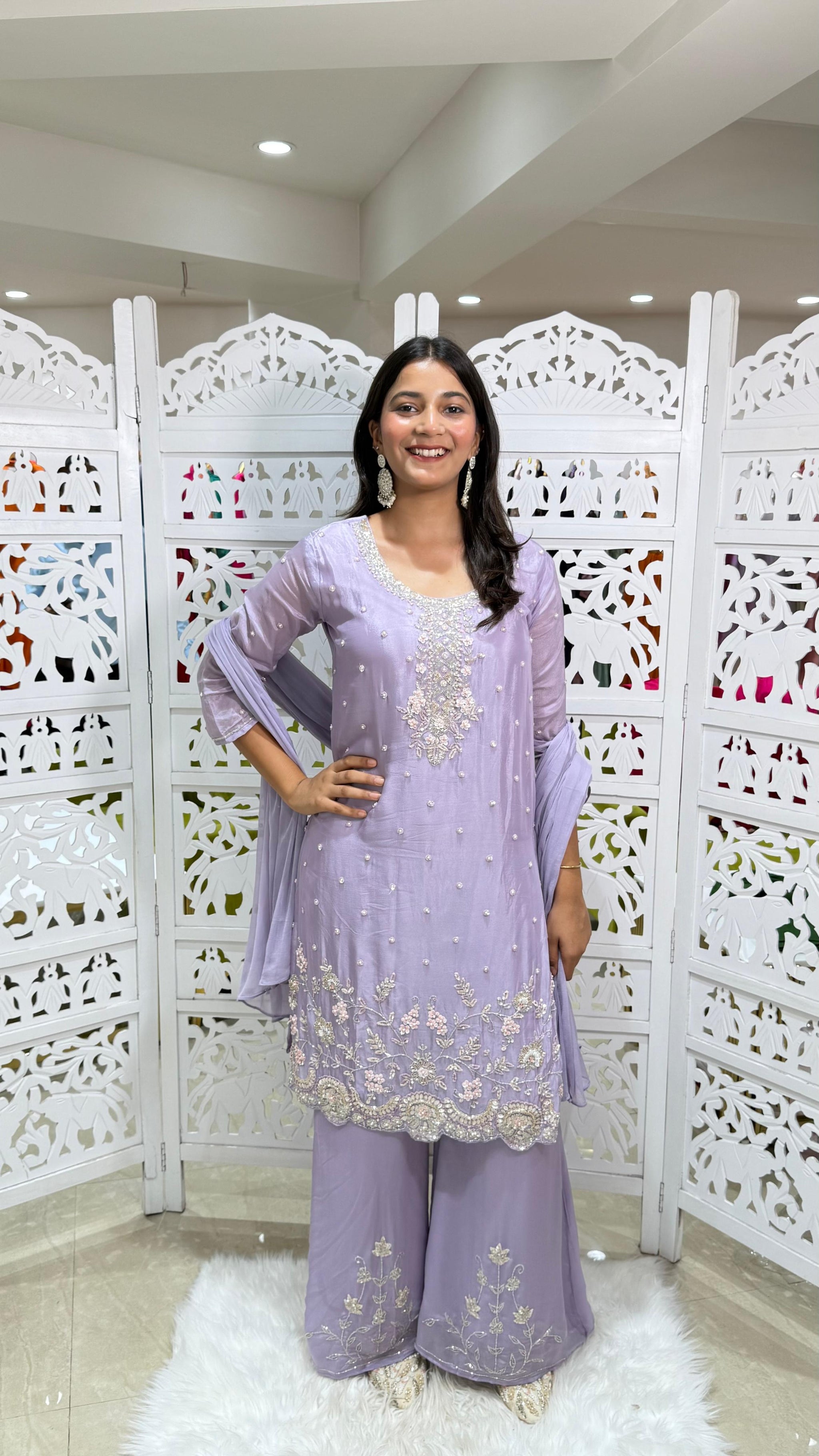 Kurti plazo with dupatta