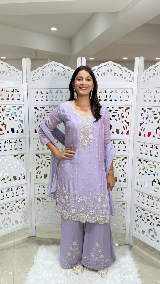 Kurti plazo with dupatta