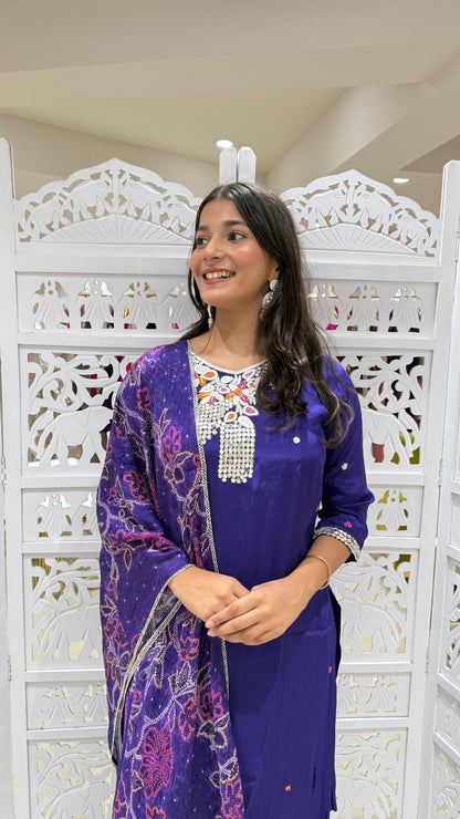 Kurti plazo with dupatta