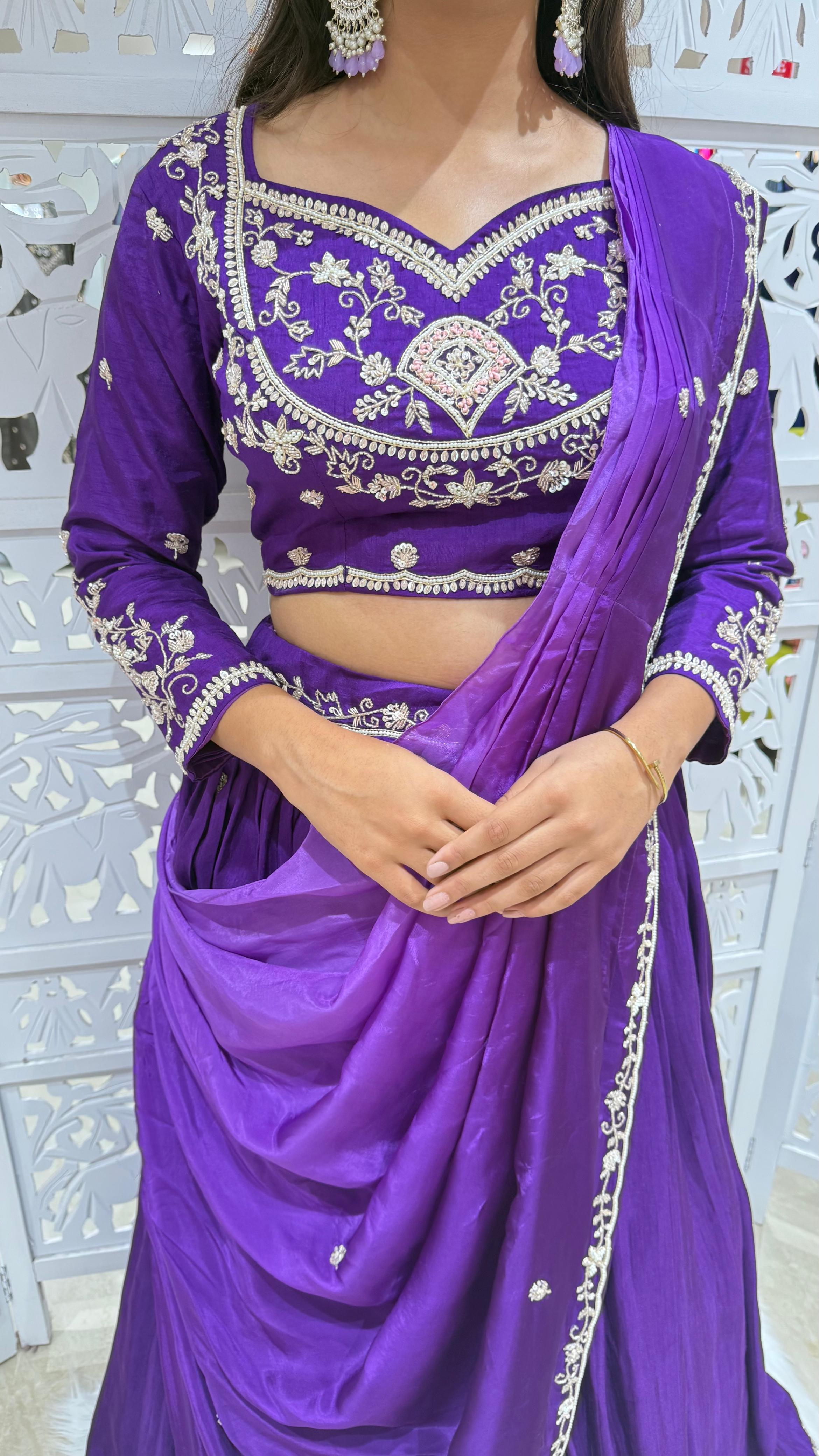 Lehenga jardoshi katthdana Sequence threadwok