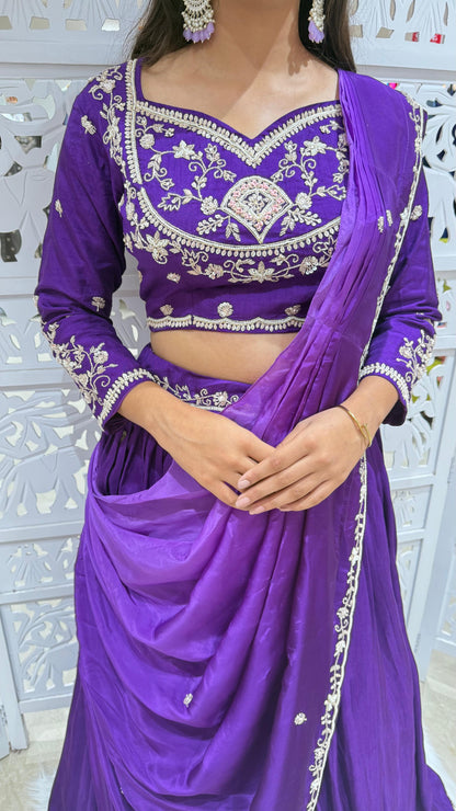Lehenga jardoshi katthdana Sequence threadwok