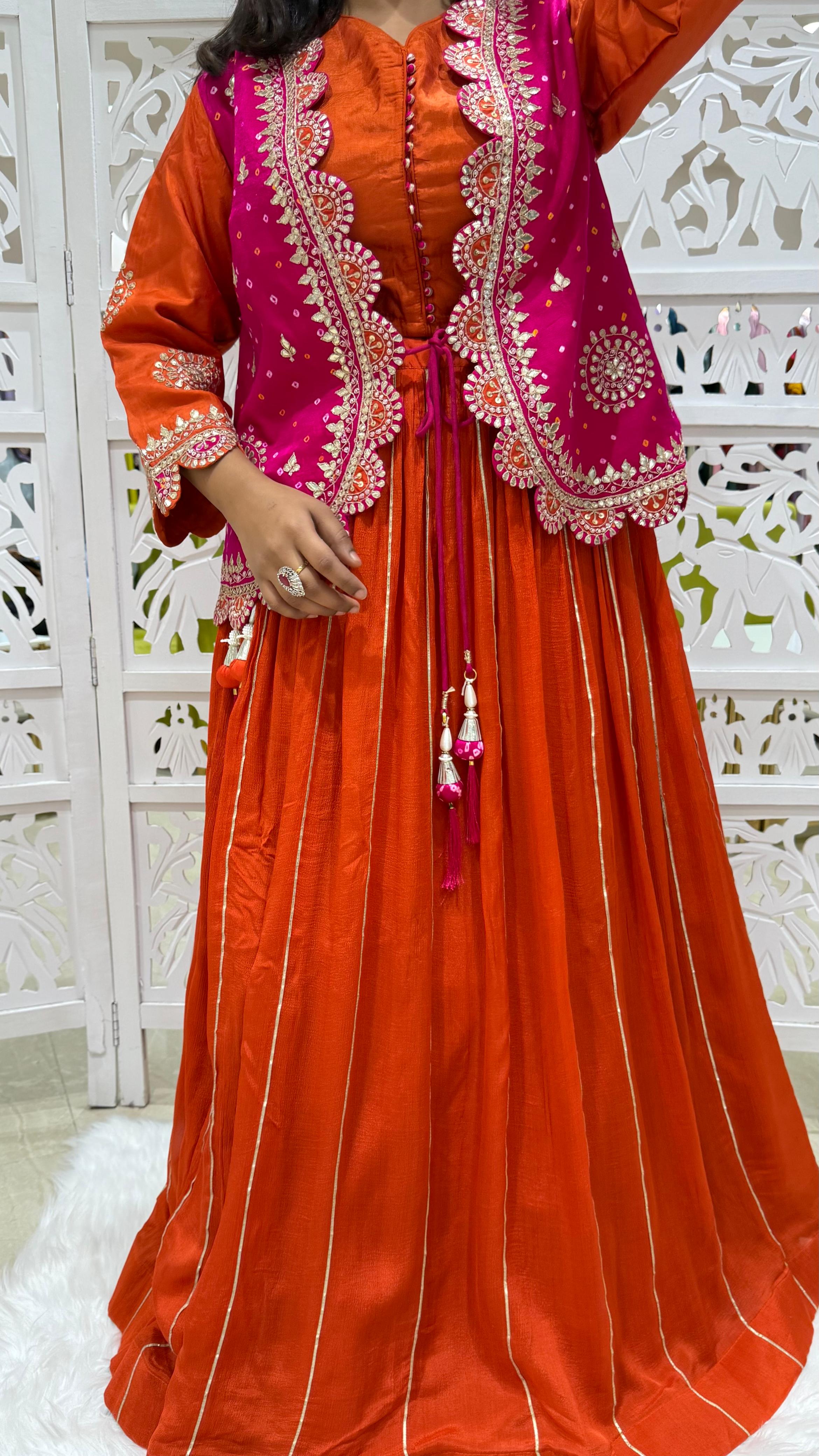 Lehenga gotta pati