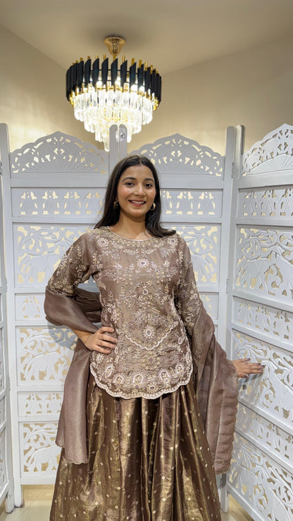 Kurti skirt with dupatta