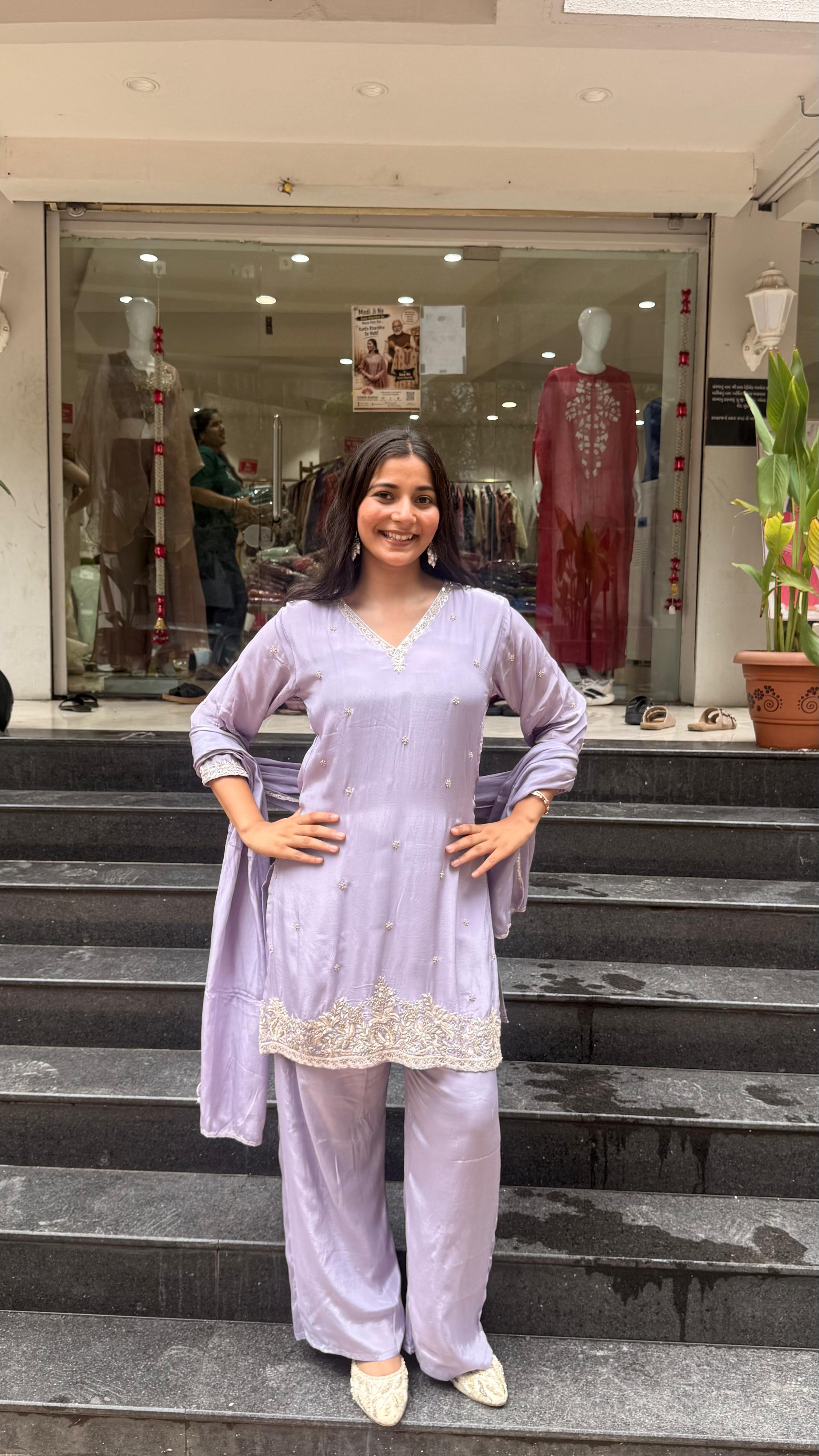 Kurti plazo with duppata