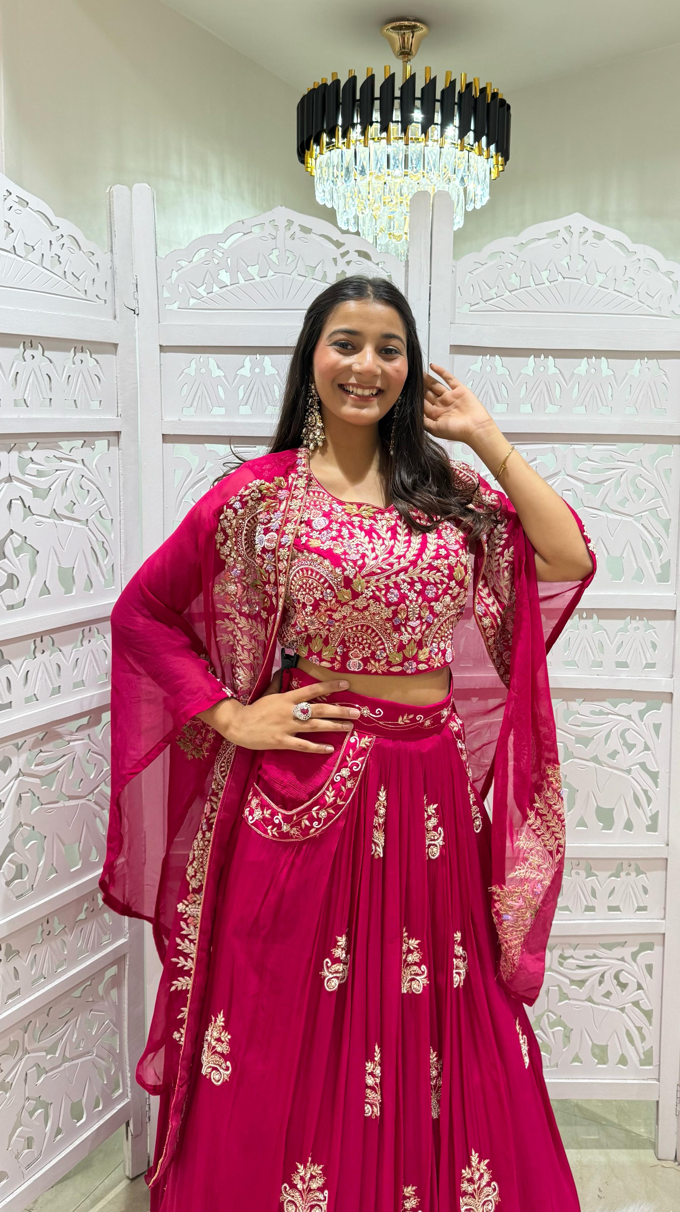 Lehenga Motiwork Sequence threadwok