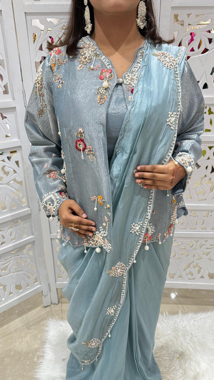 Drape saree Kathdaana jardoshi