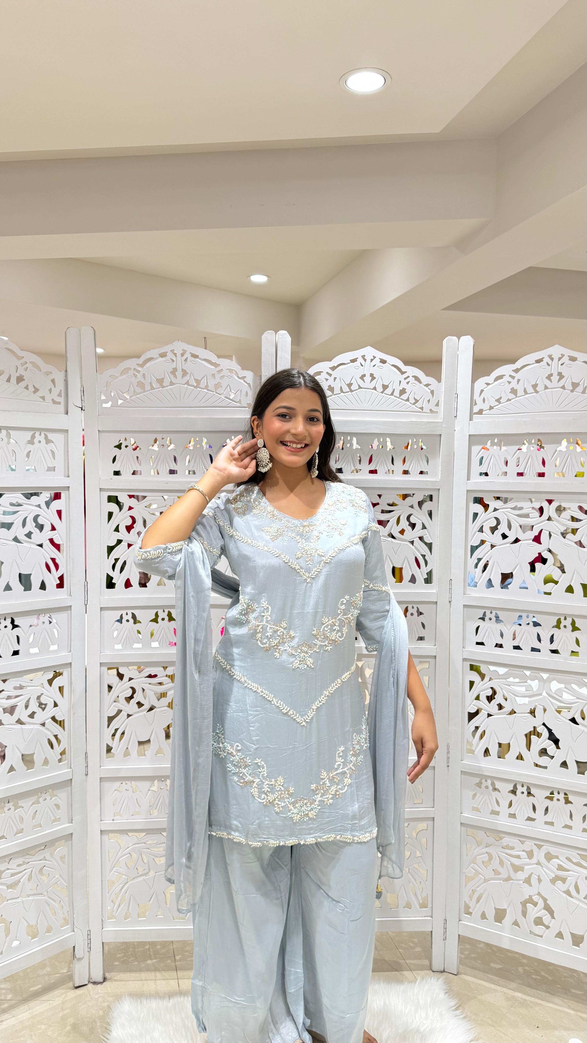 Kurti plazo with Duppata
