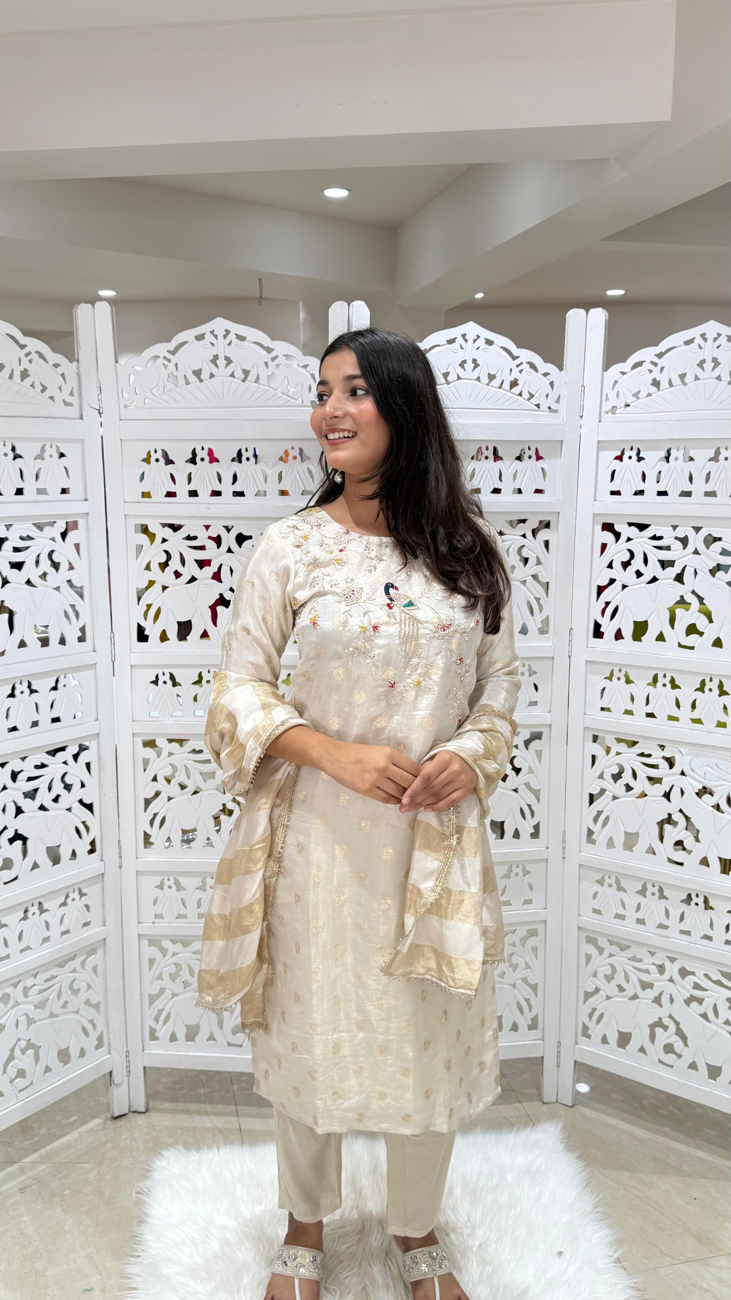 Kurti pant with dupatta