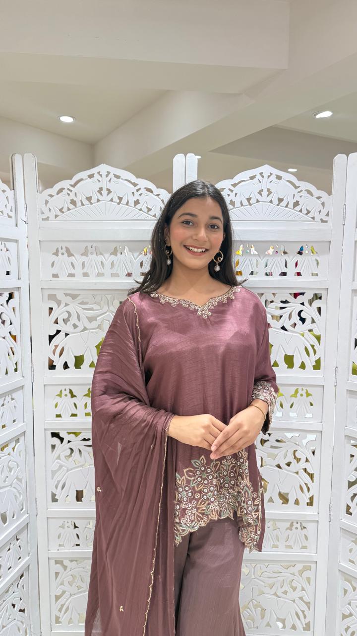 Kurti plazo with Duppata
