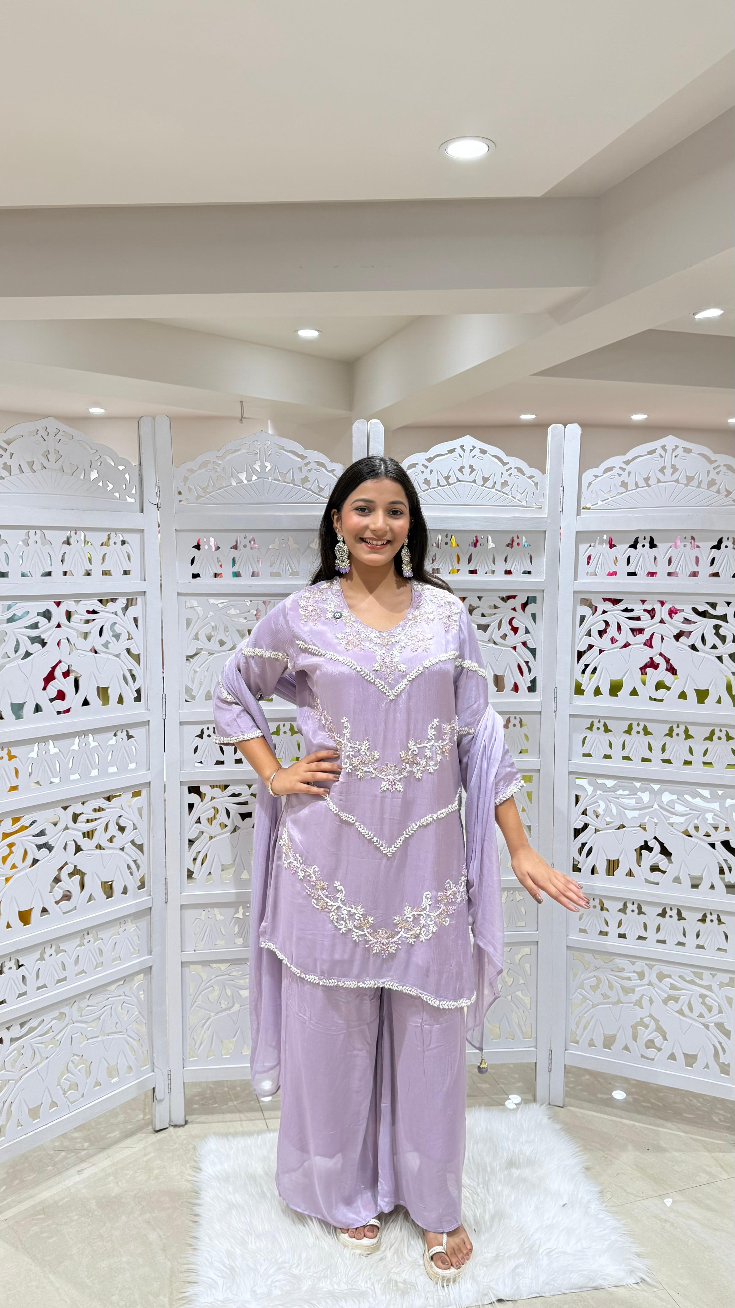 Kurti plazo with Duppata