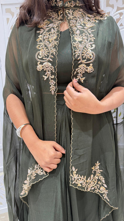 Three piece indowestern Sequence kathdaana Jardoshi