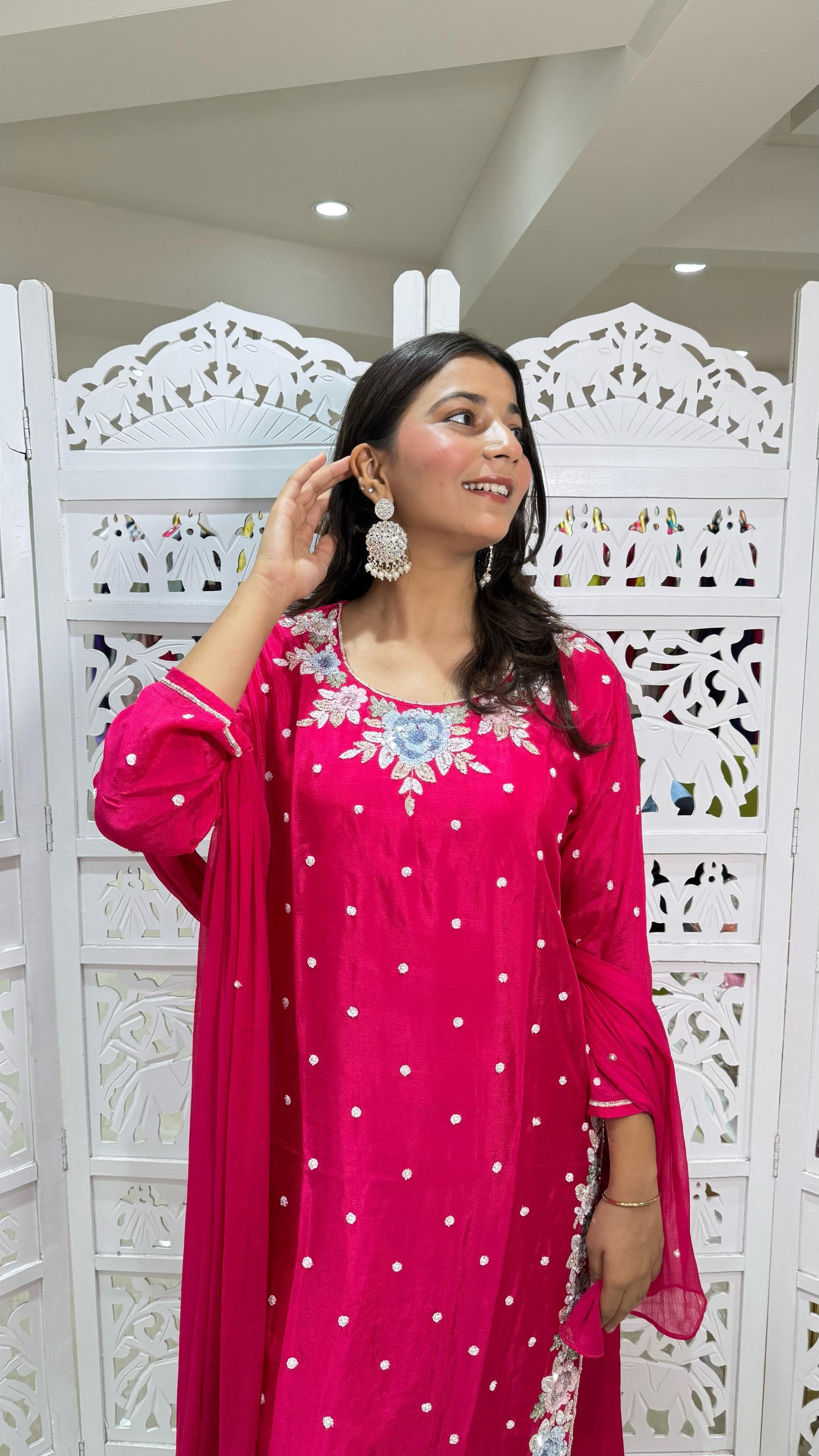 Kurti plazo with dupatta