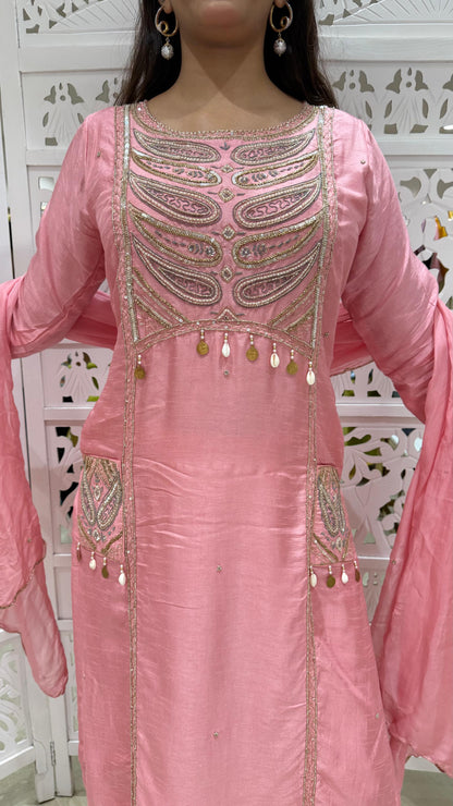 Three piece kurti pant and Duppatta
