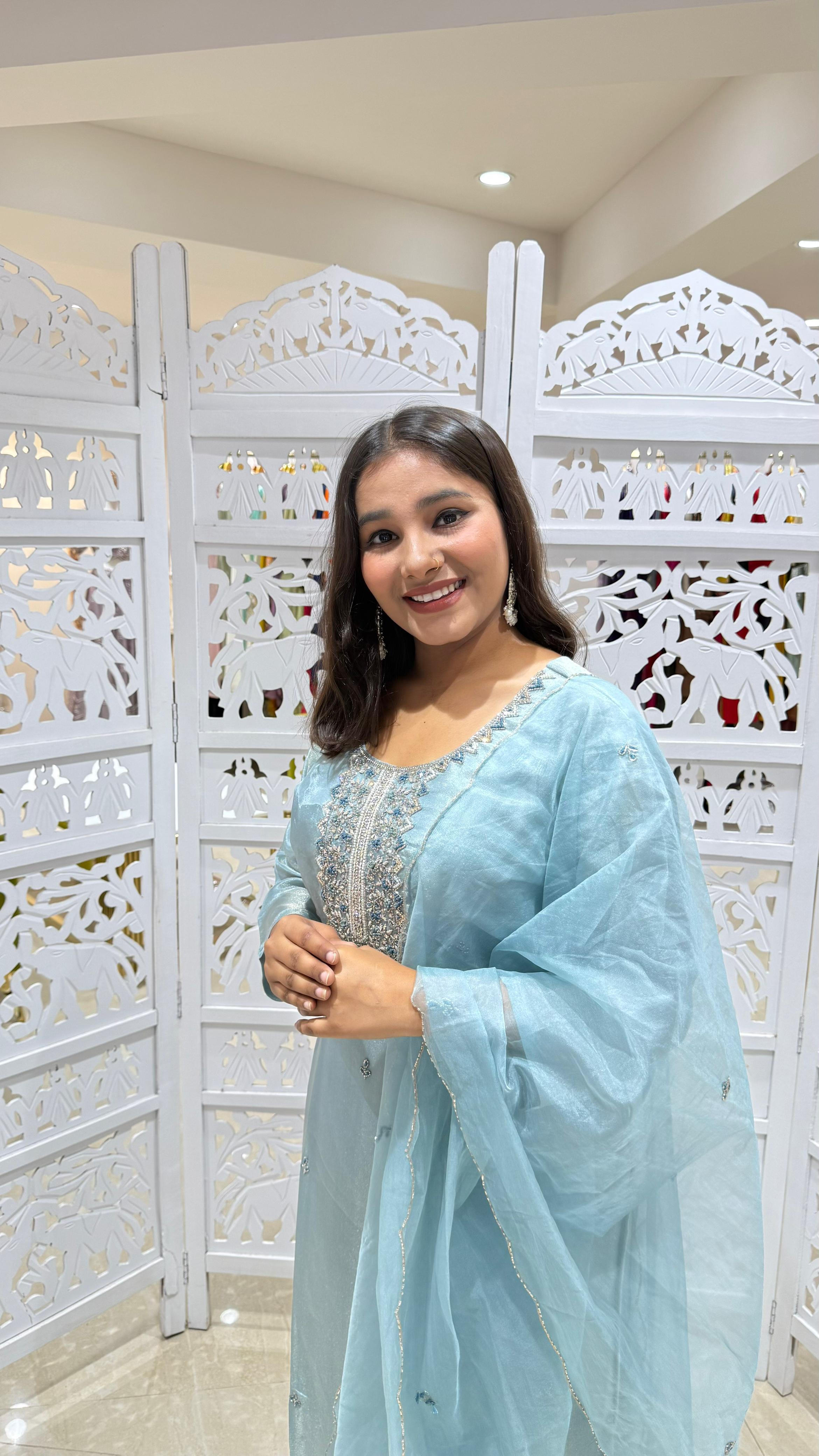 Kurti pant with dupatta