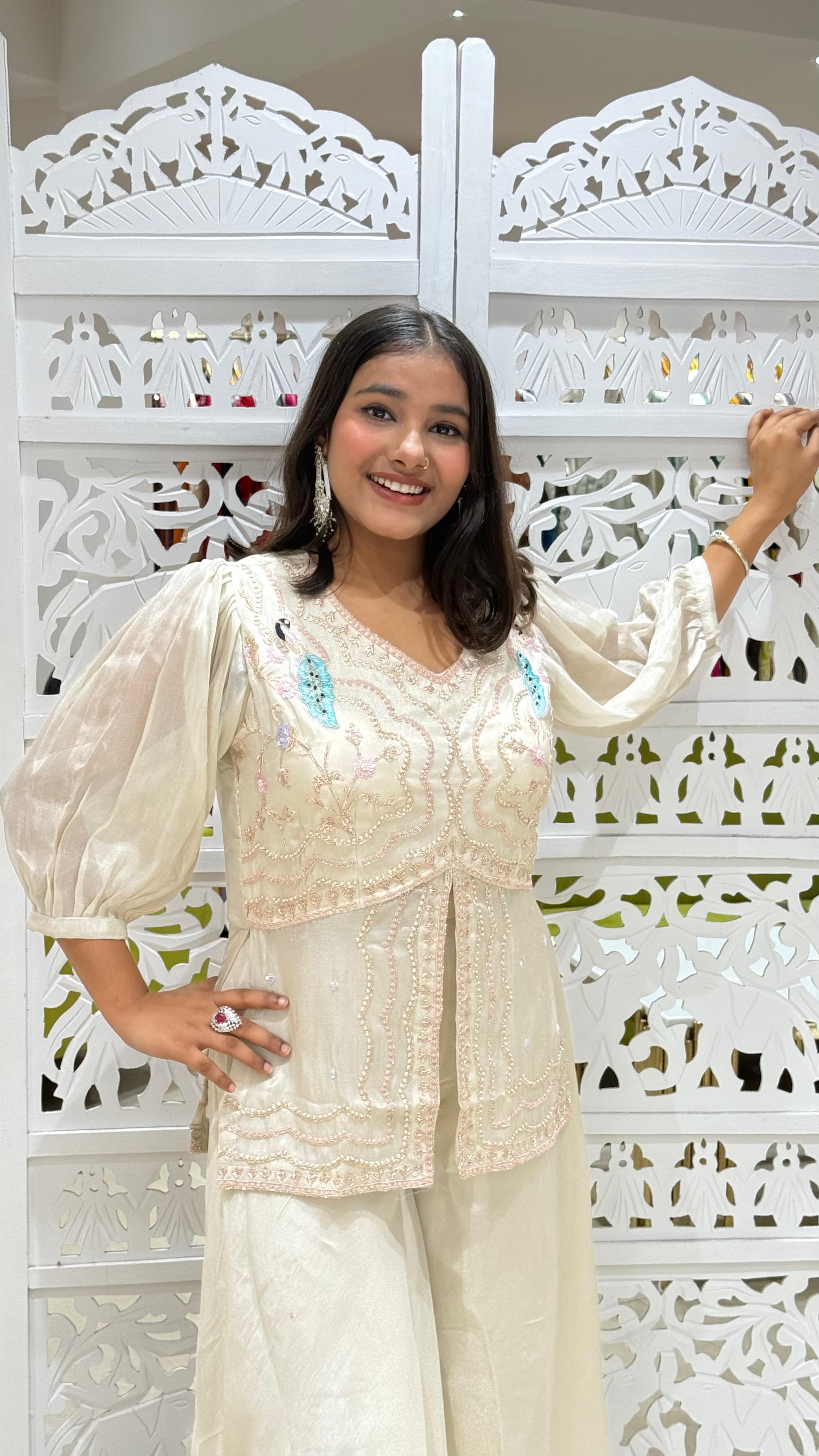 Two piece indowestern