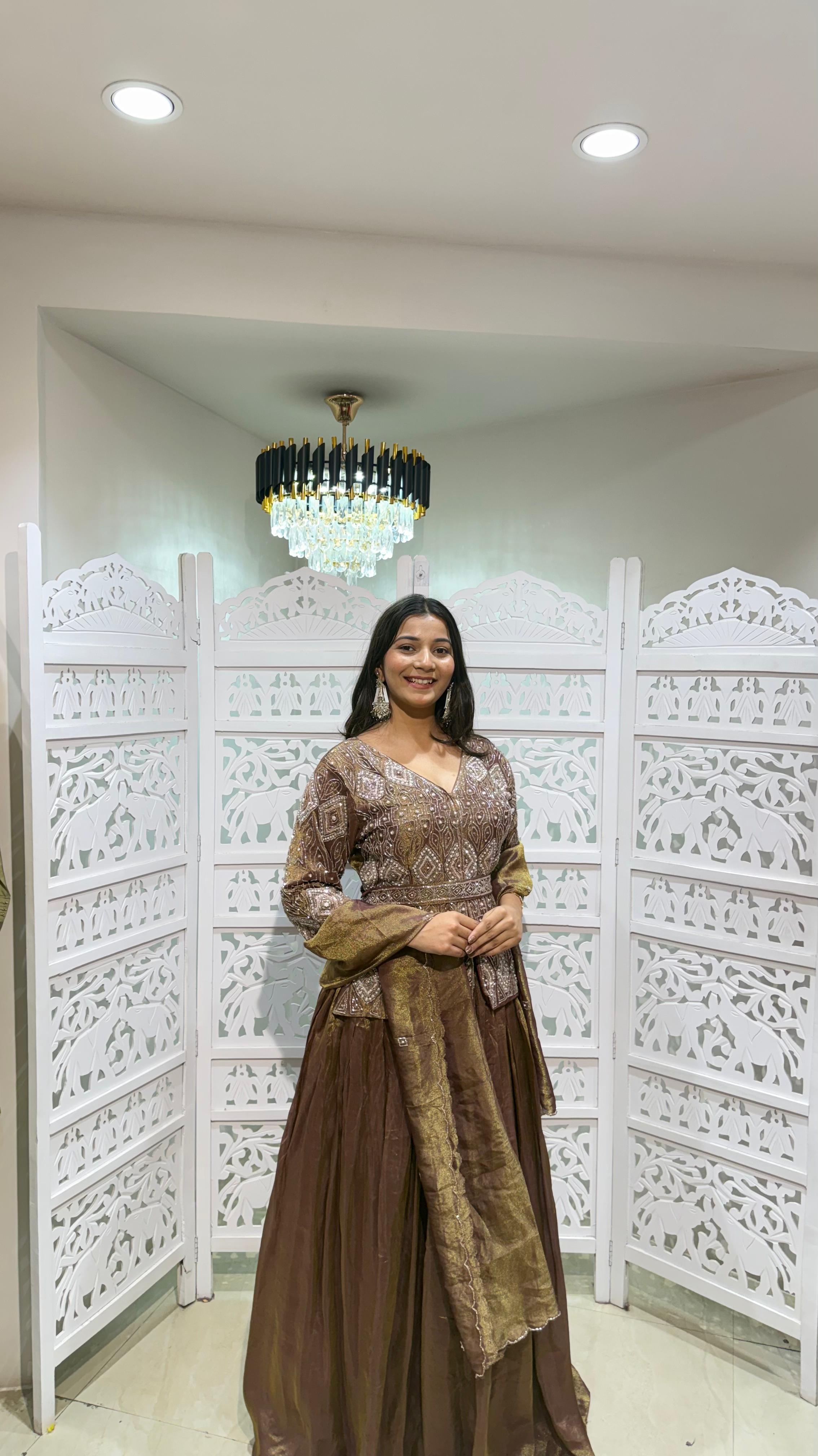 Three piece indowestern