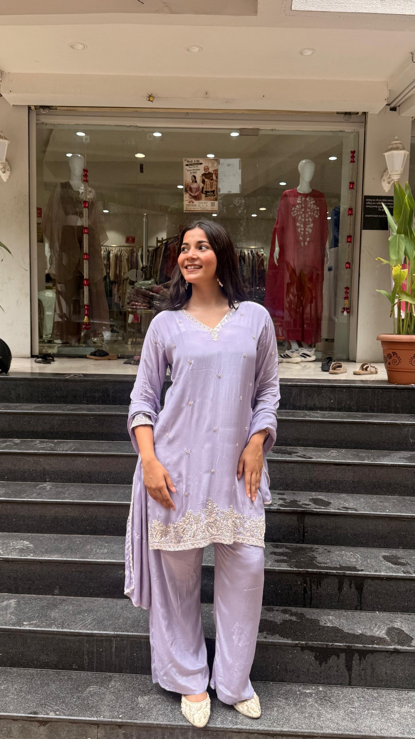 Kurti plazo with duppata