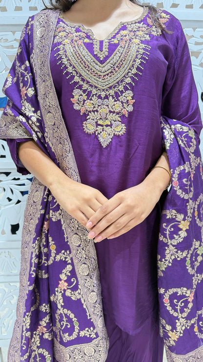Kurti plazo dupatta