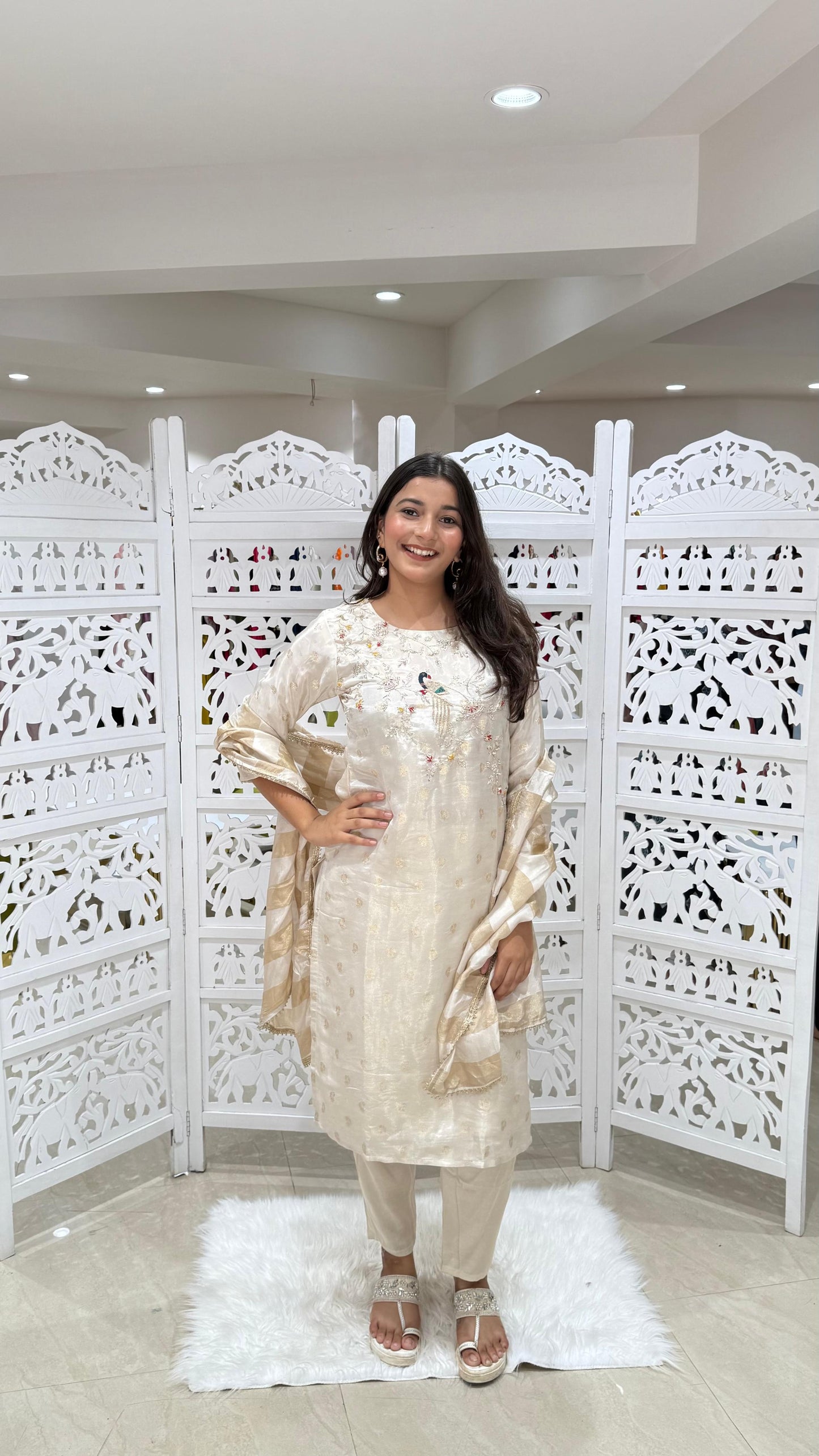 Kurti pant with dupatta