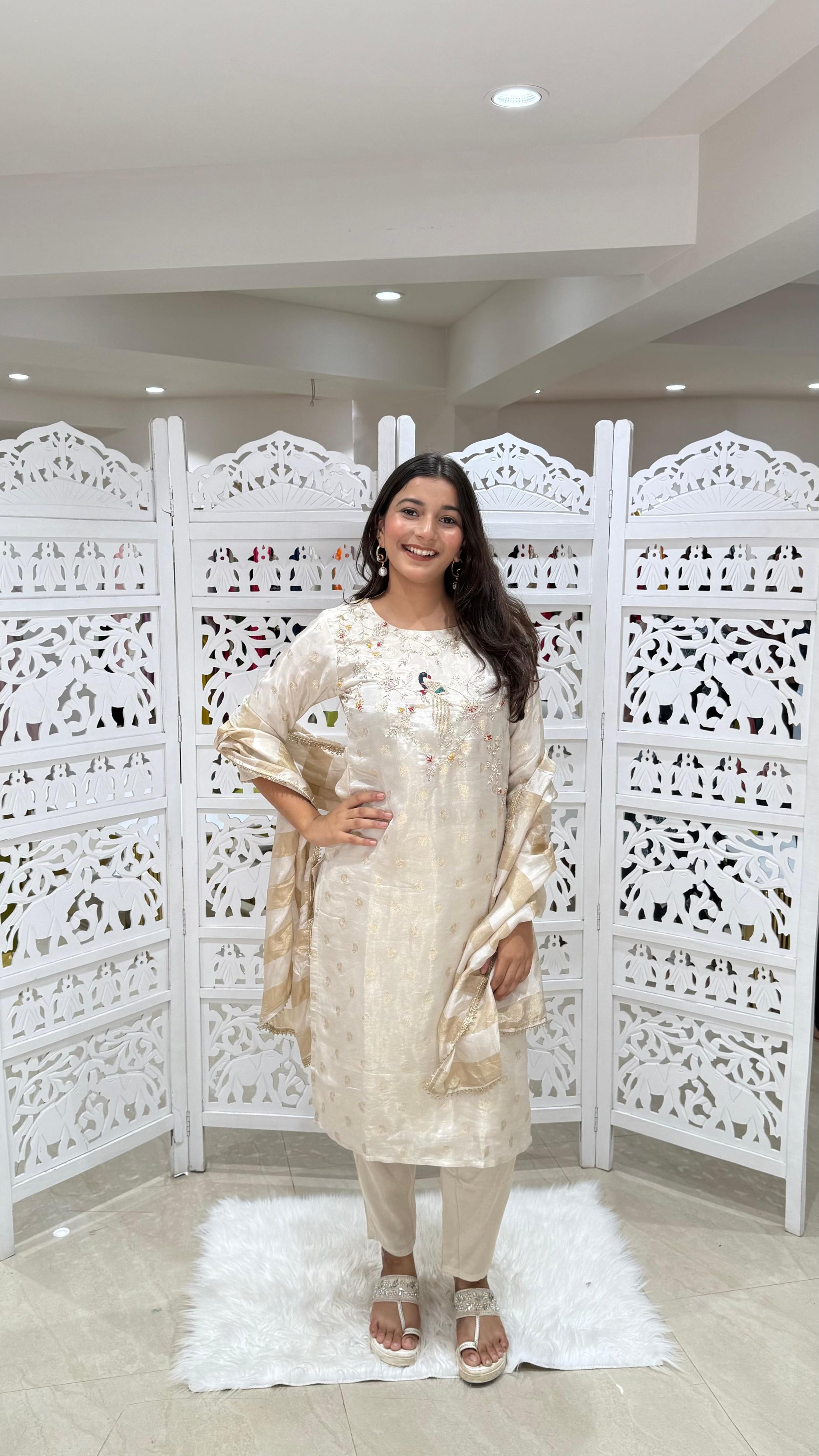 Kurti pant with dupatta