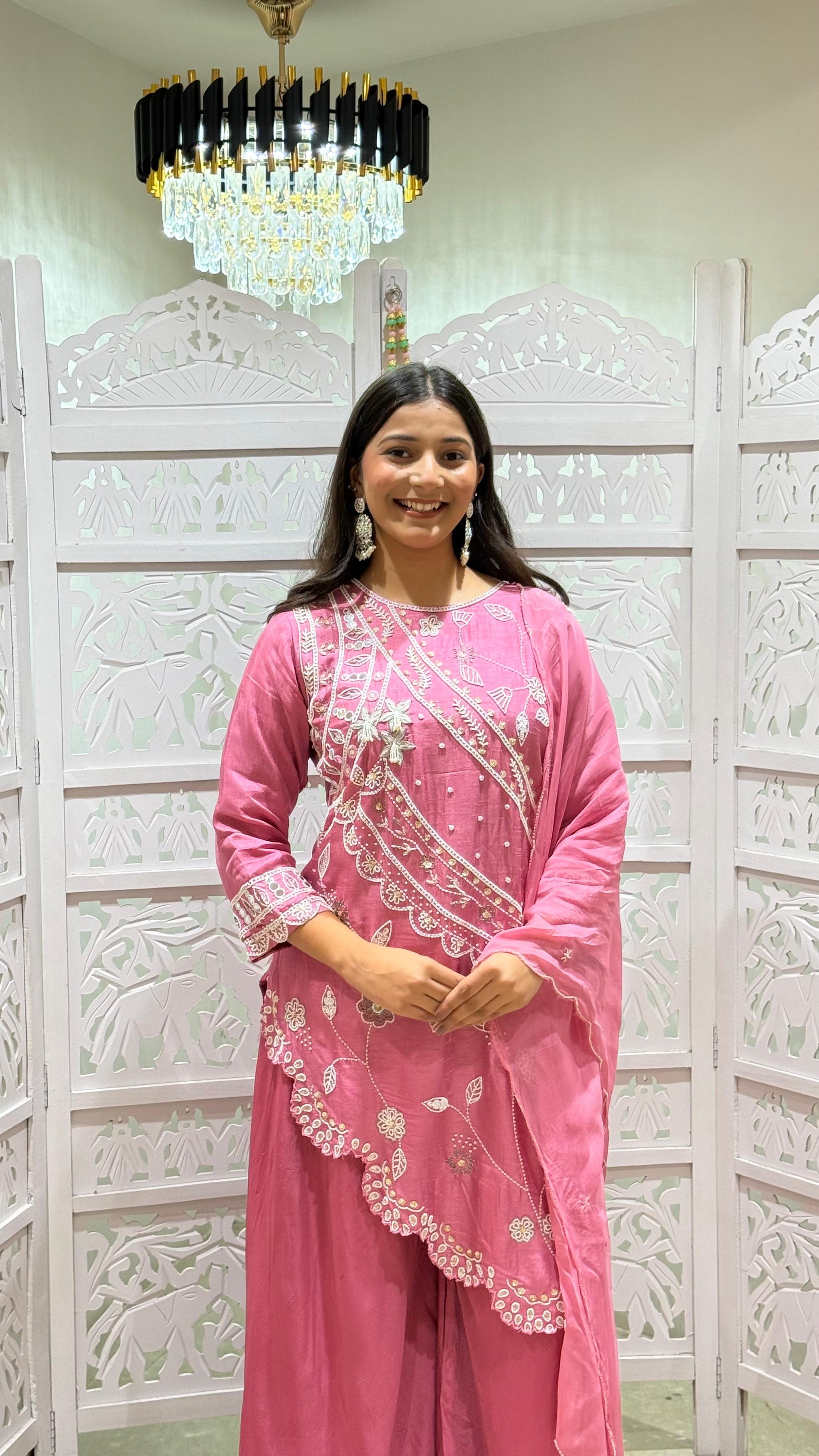 Kurti plazo with dupatta