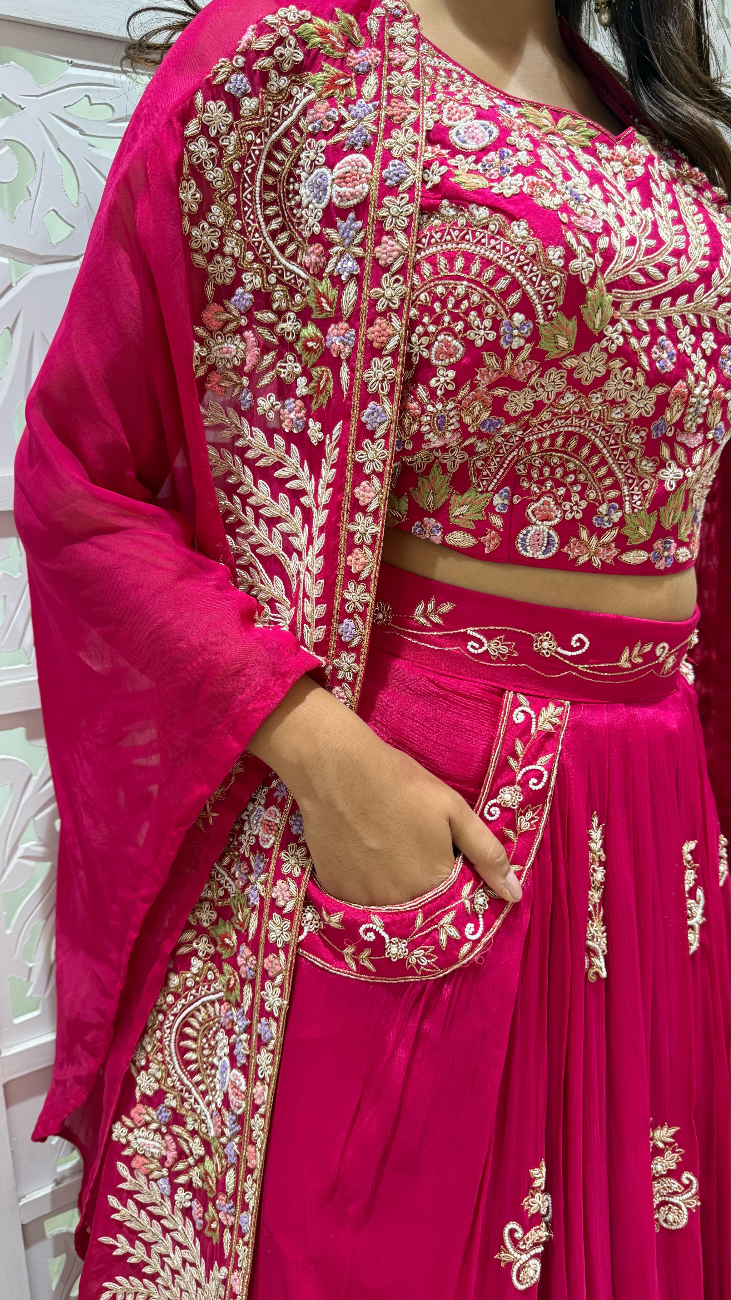 Lehenga Motiwork Sequence threadwok