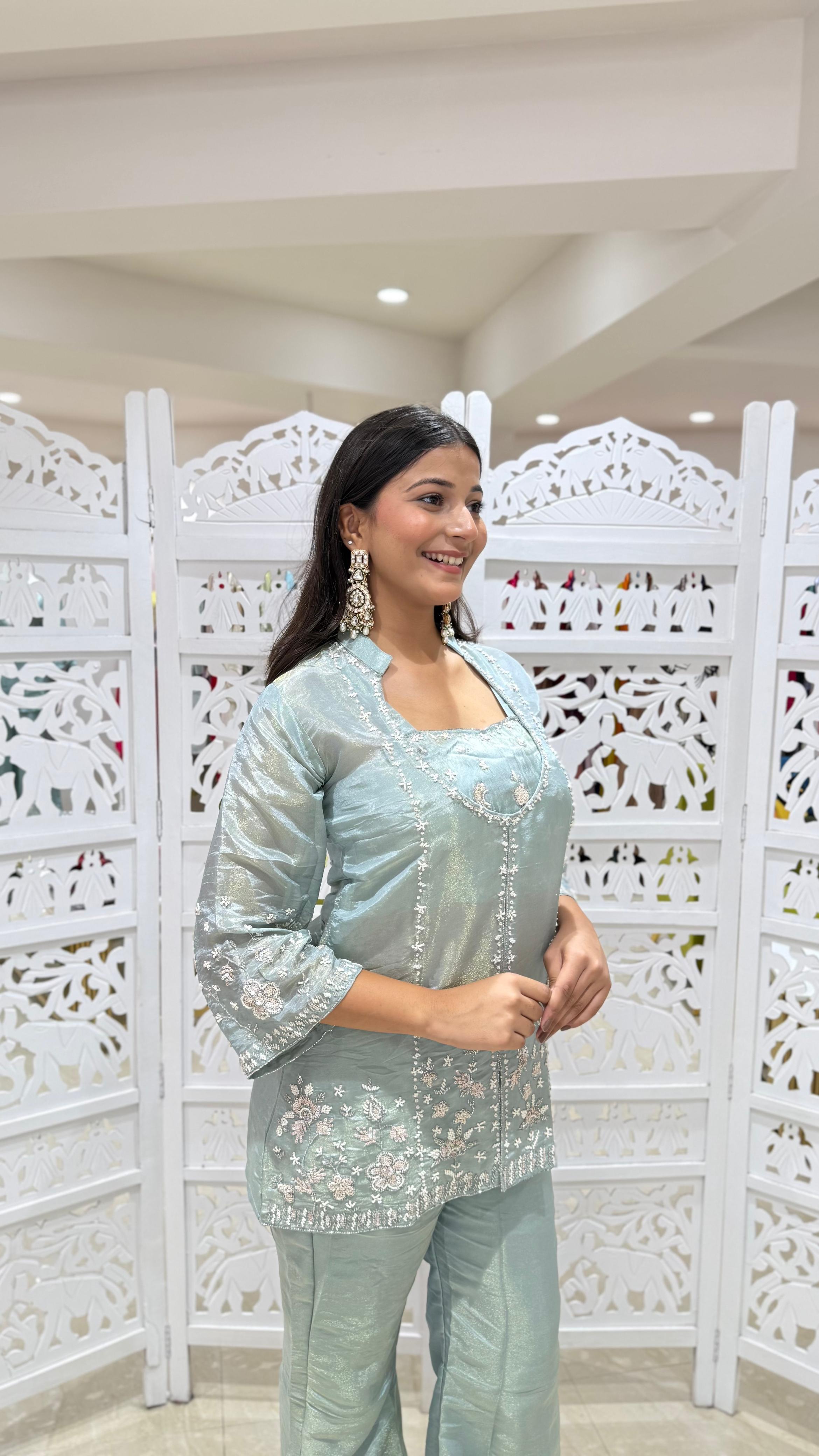 Three piece indowestern