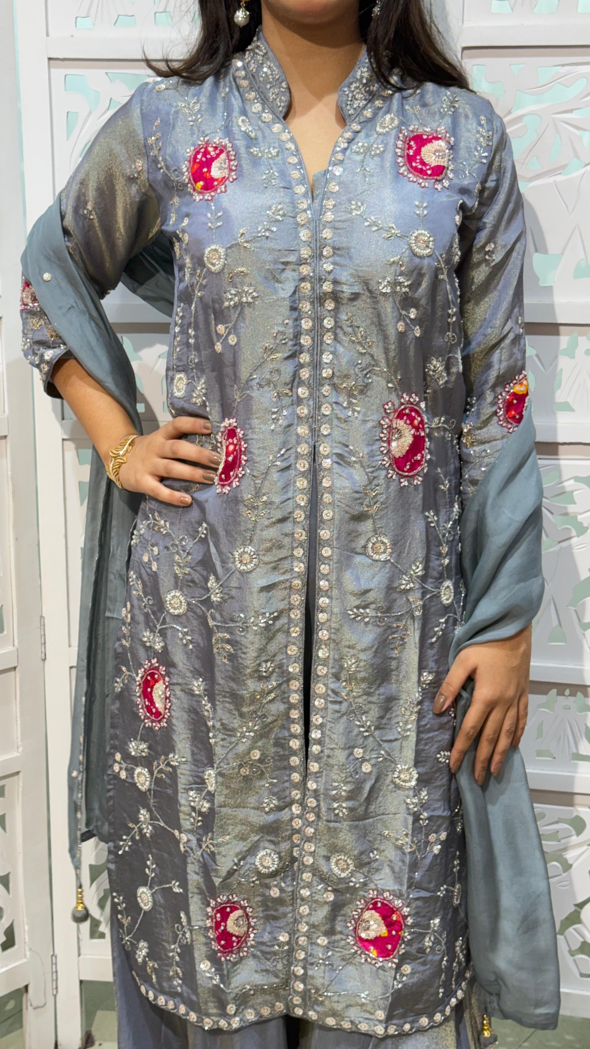 Kurti plazo with dupatta