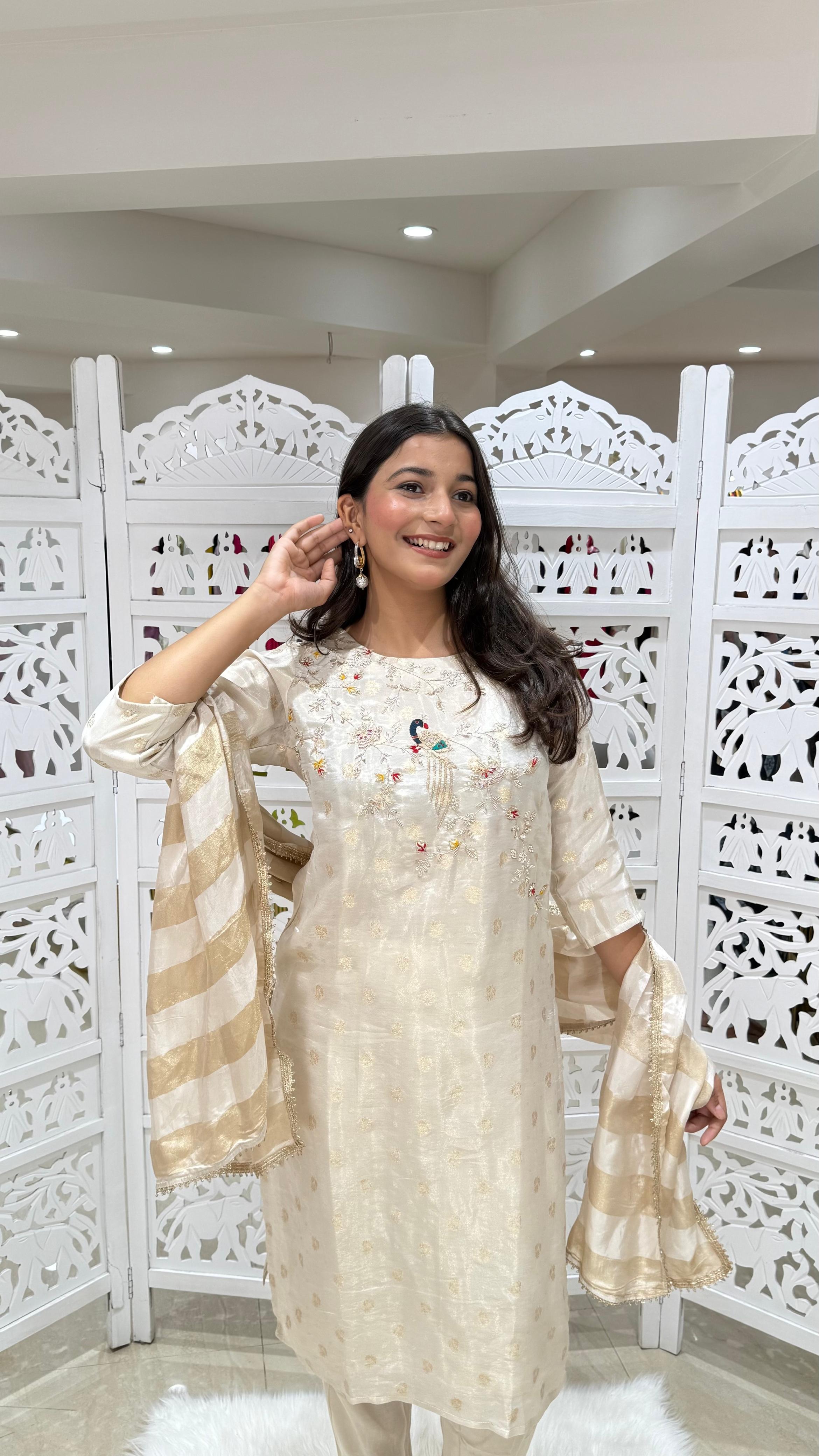 Kurti pant with dupatta