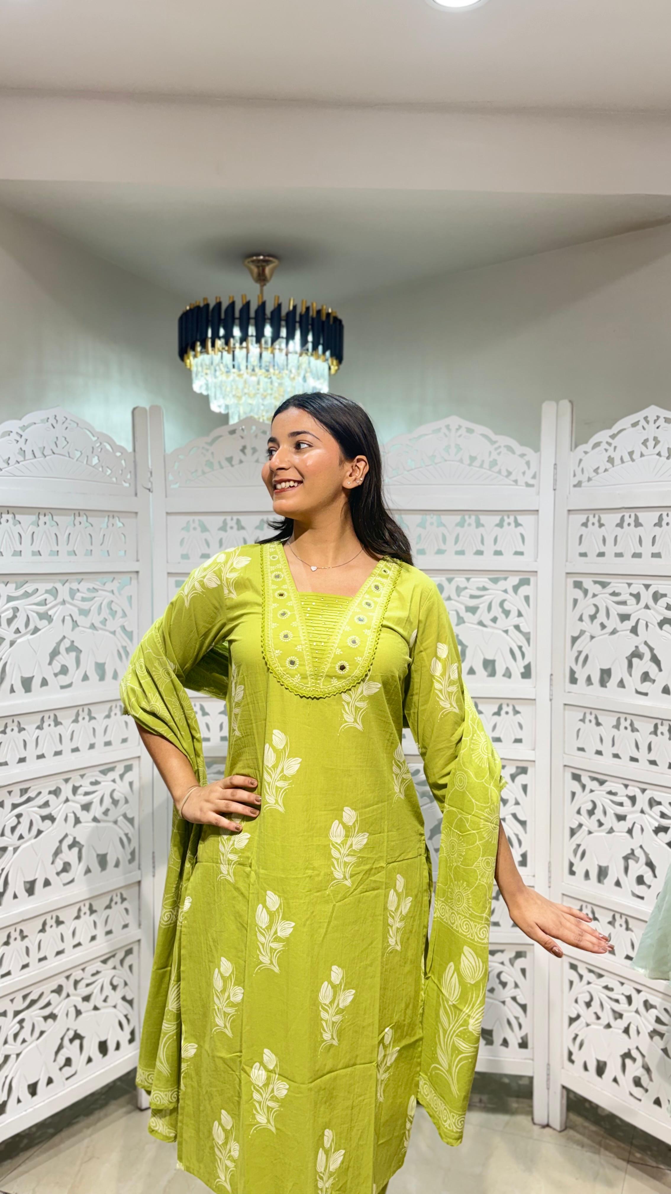 Kurti pant Duppata